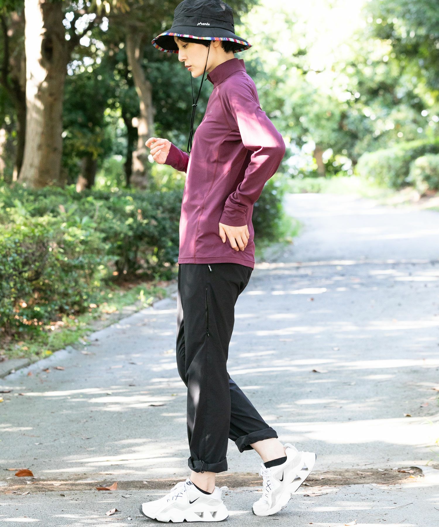 phenix outdoor(フェニックスアウトドア)HALF ZIP LONG SLEEVE T