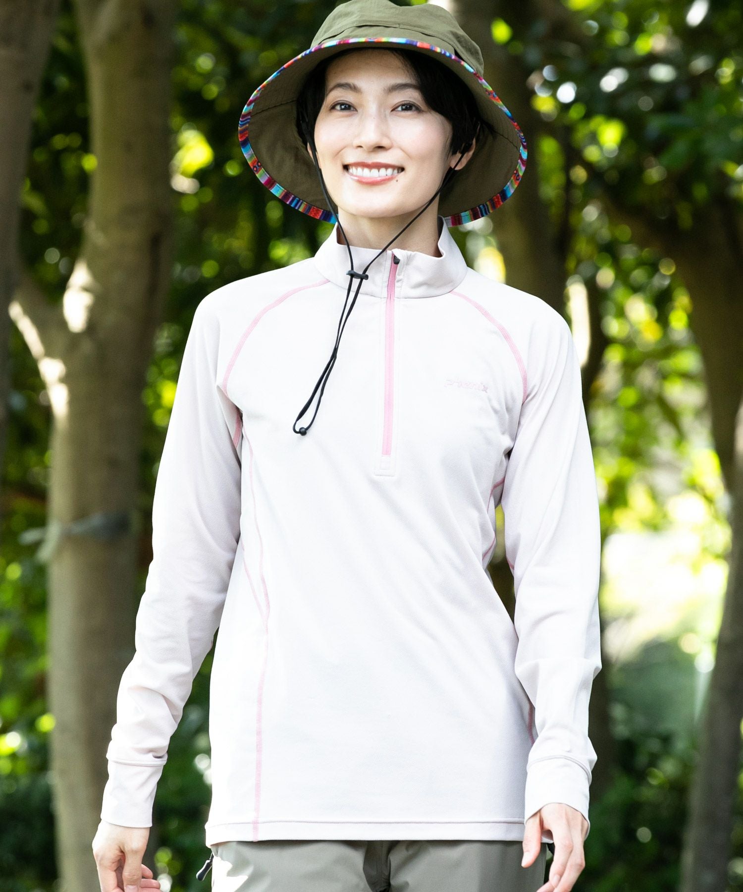 phenix outdoor(フェニックスアウトドア)HALF ZIP LONG SLEEVE T