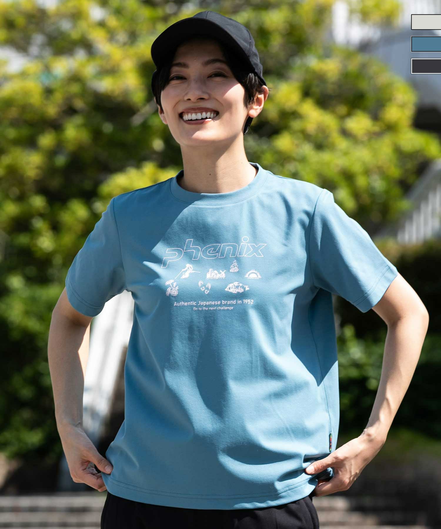phenix(プラスフェニックス)速乾 Mesh Parts T-Shirt レディース/T