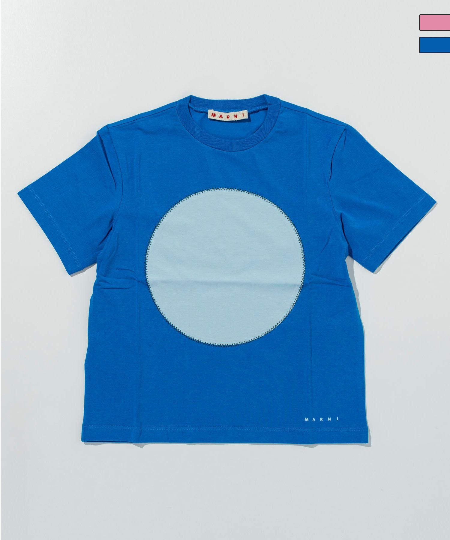 MARNI 青 半袖 Tシャツ MARNI(マルニ)Kids & Junior サークル半袖Tシャツカットソー | SHIFFON