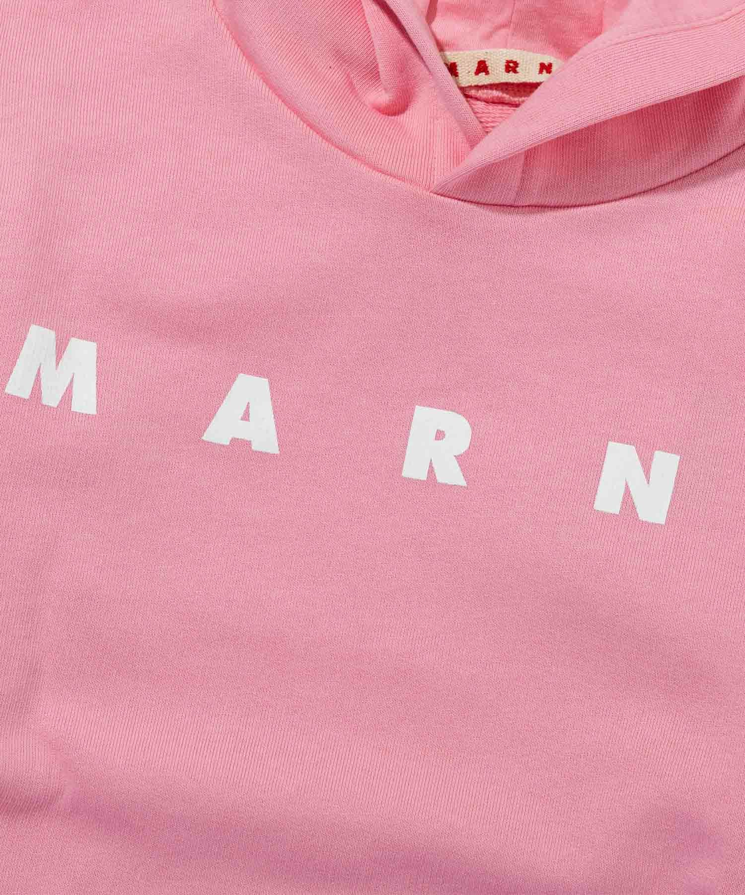 MARNI(マルニ)Kids & Junior ブランドロゴフーディーパーカープル