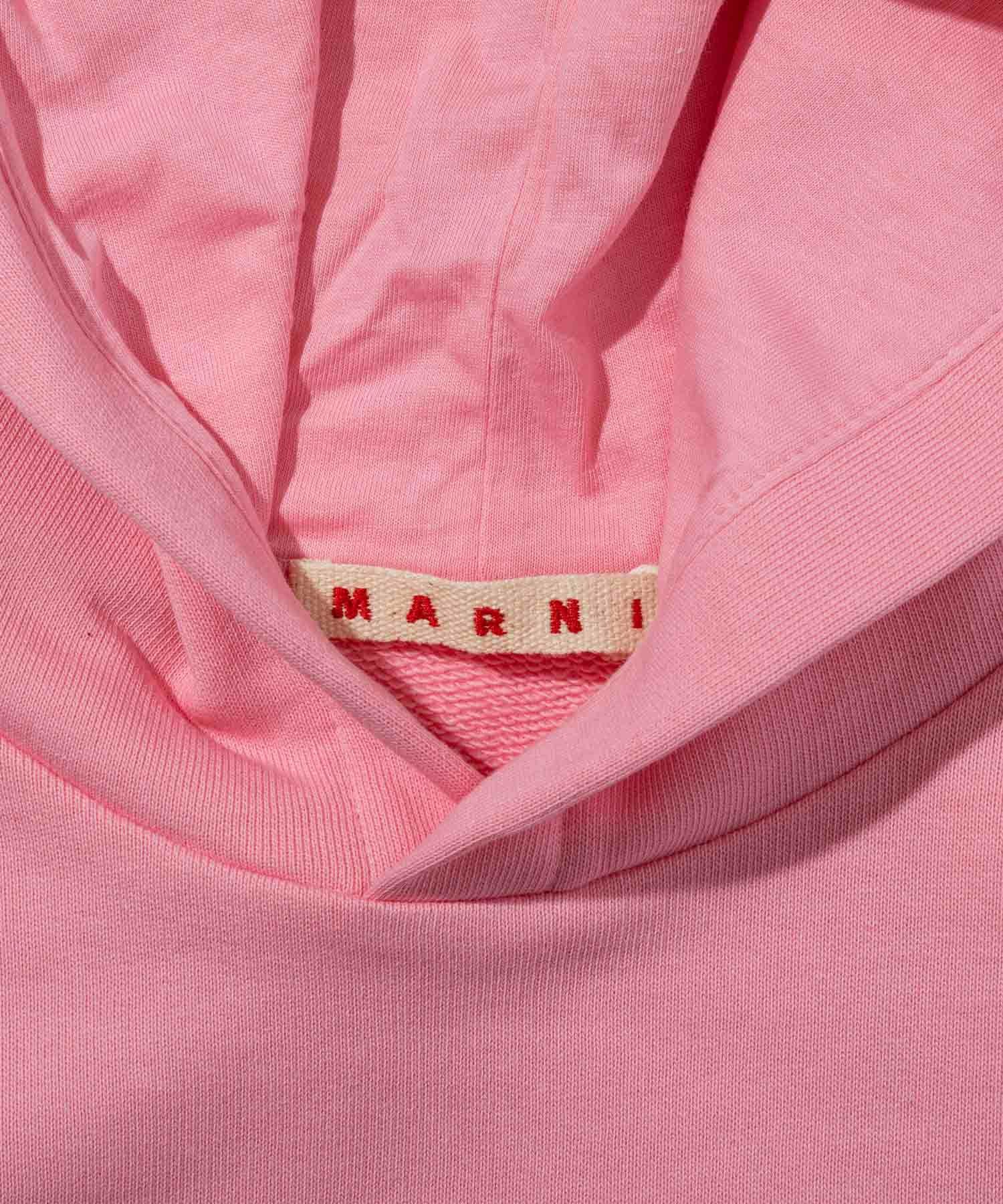 MARNI(マルニ)Kids & Junior ブランドロゴフーディーパーカープル