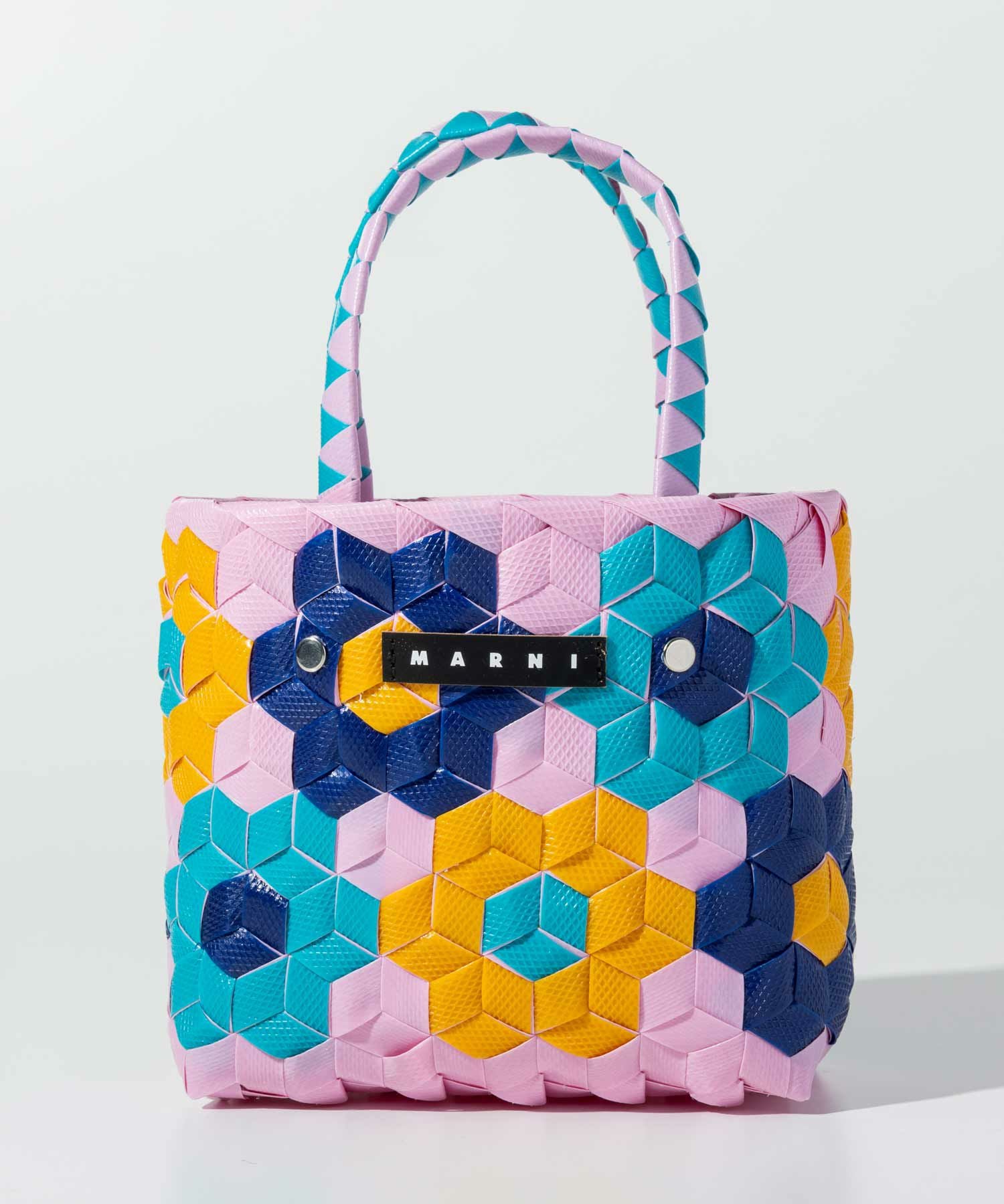 美品 MARNI 限定カラーかごバッグ ドゥーズィエムクラス マルニ トートバッグ かごバッグ カゴ レディース オレンジ MARNI