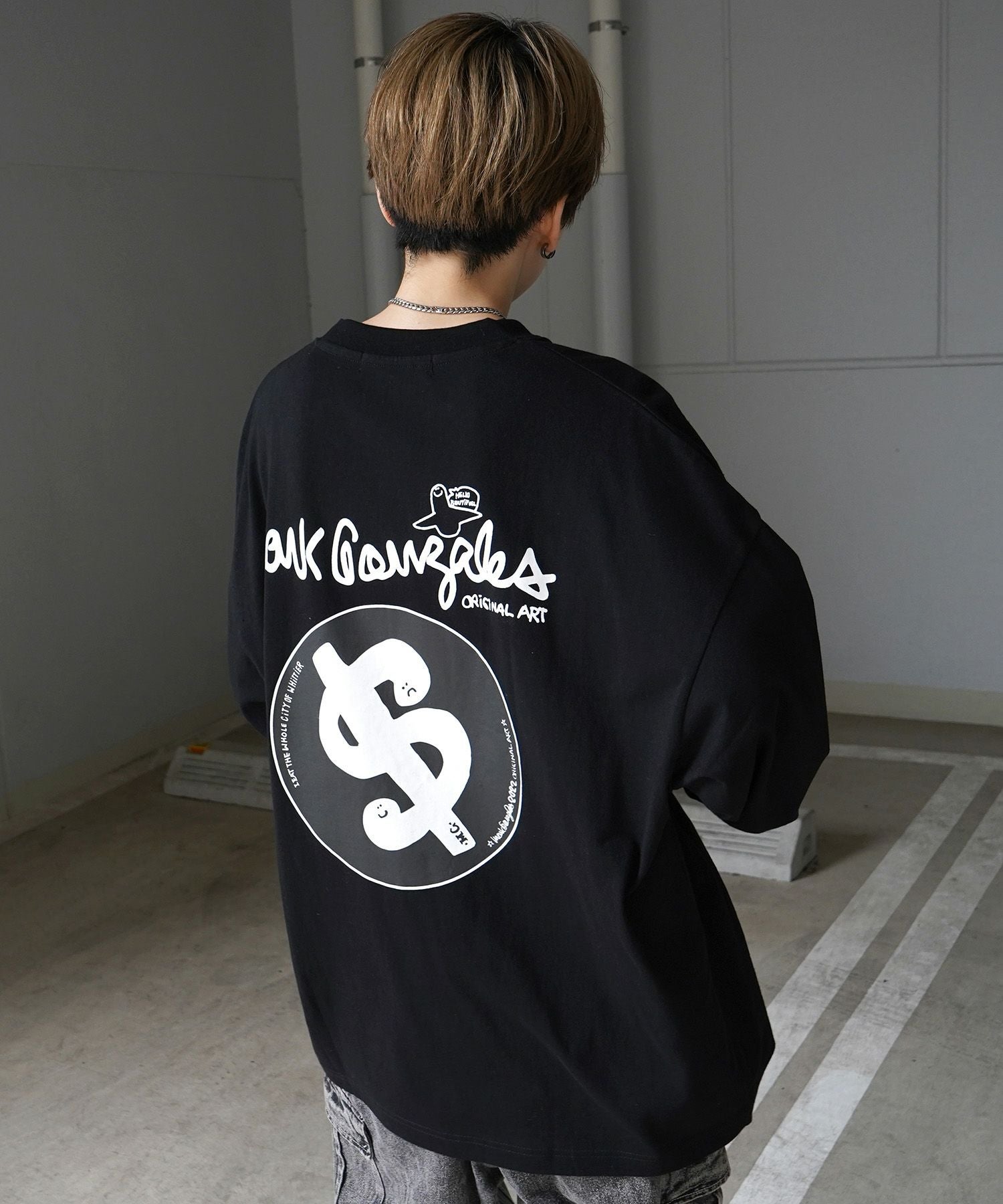 Mark Gonzales(マーク ゴンザレス)ワンポイント刺繍 / バックプリント