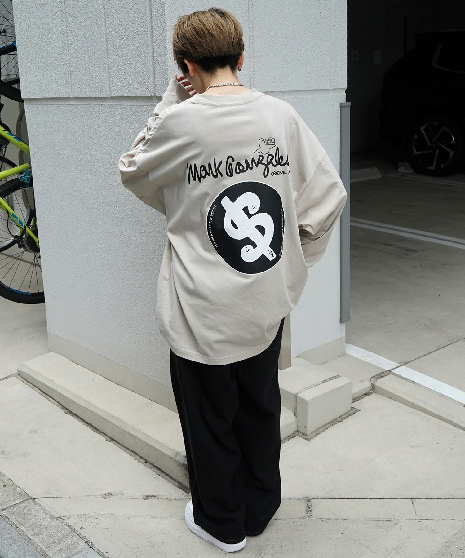 Mark Gonzales(マーク ゴンザレス)ワンポイント刺繍 / バックプリント