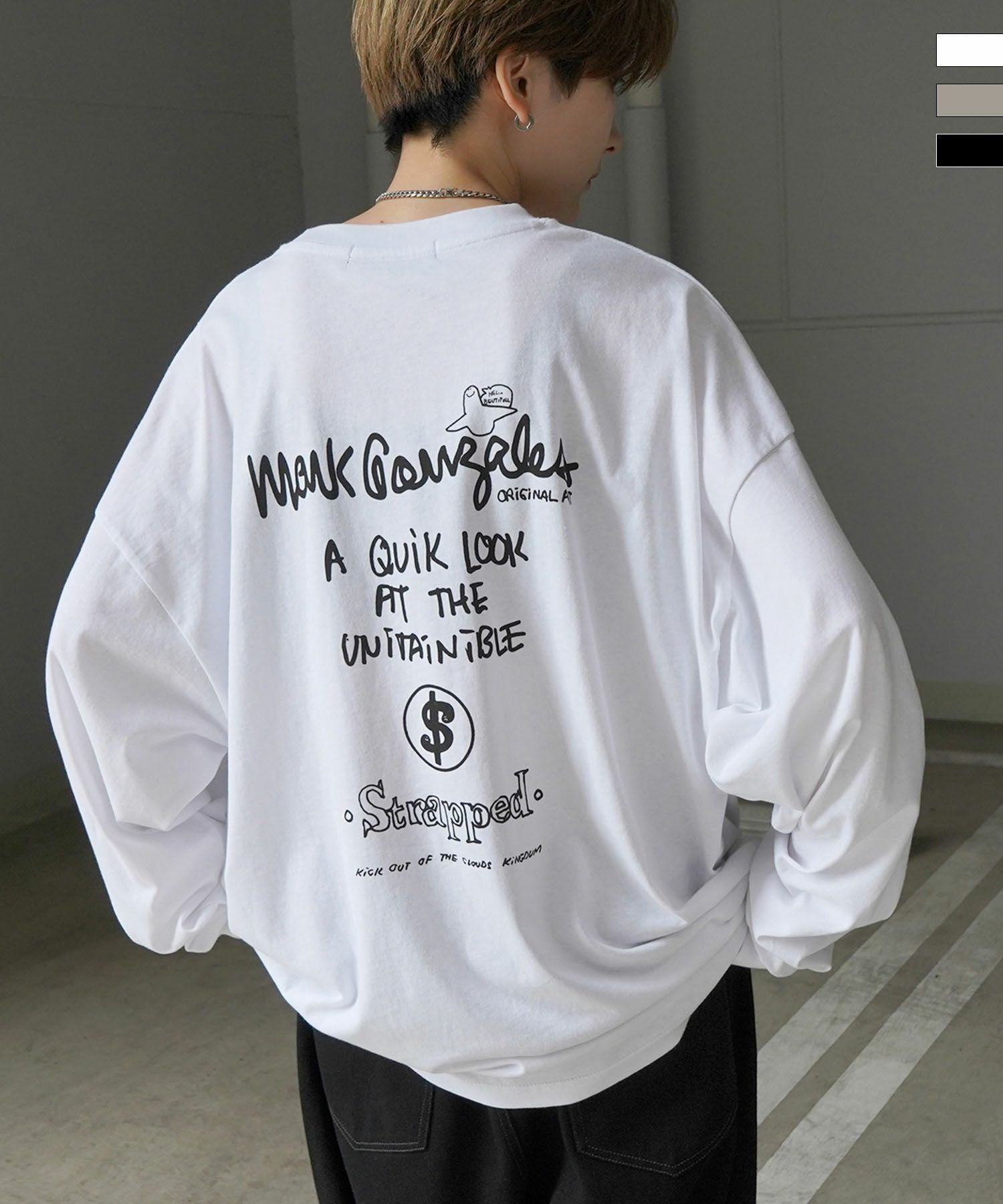 Mark Gonzales(マーク ゴンザレス)ワンポイント刺繍 / バックプリント