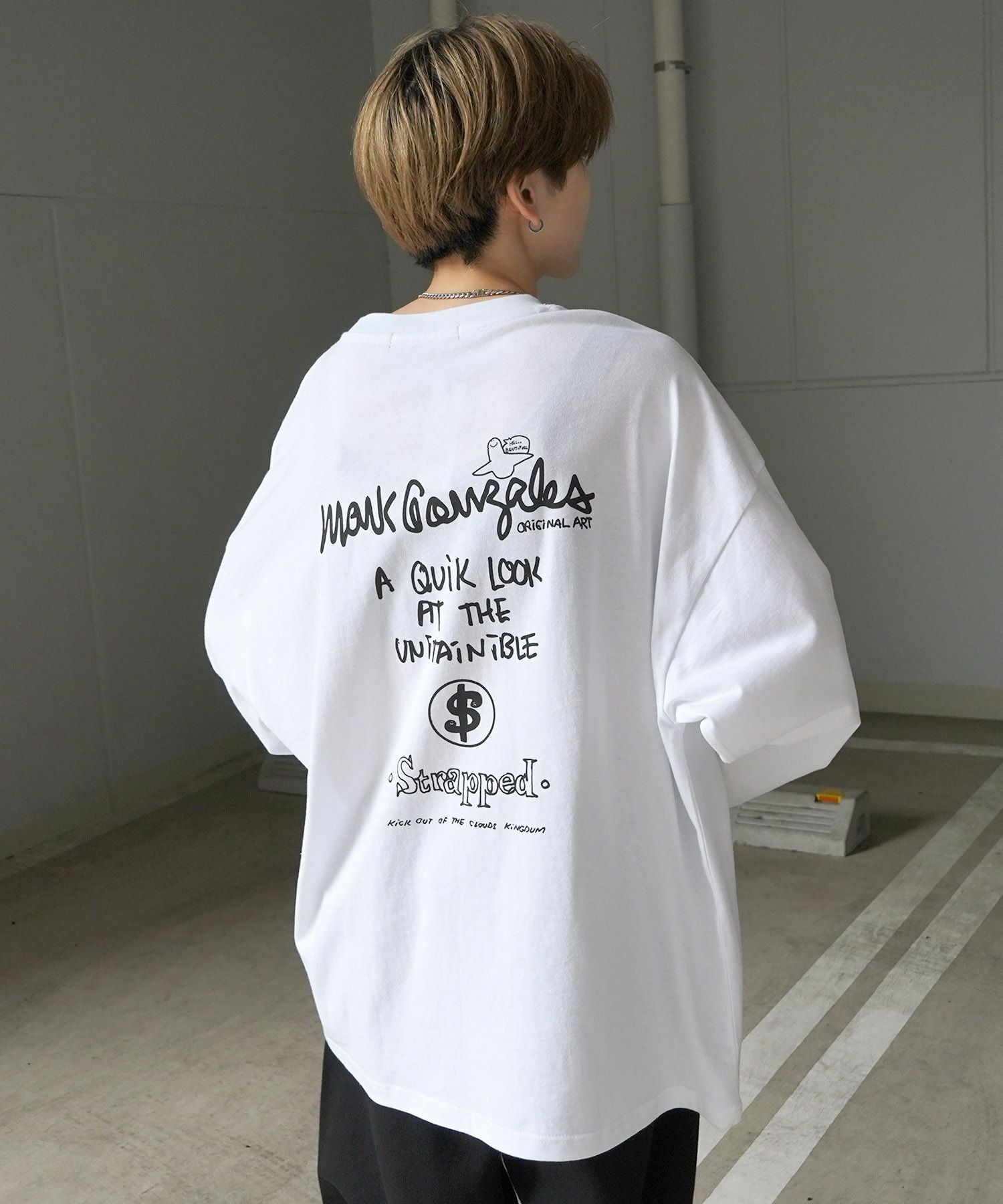 Mark Gonzales(マーク ゴンザレス)ワンポイント刺繍 / バックプリント