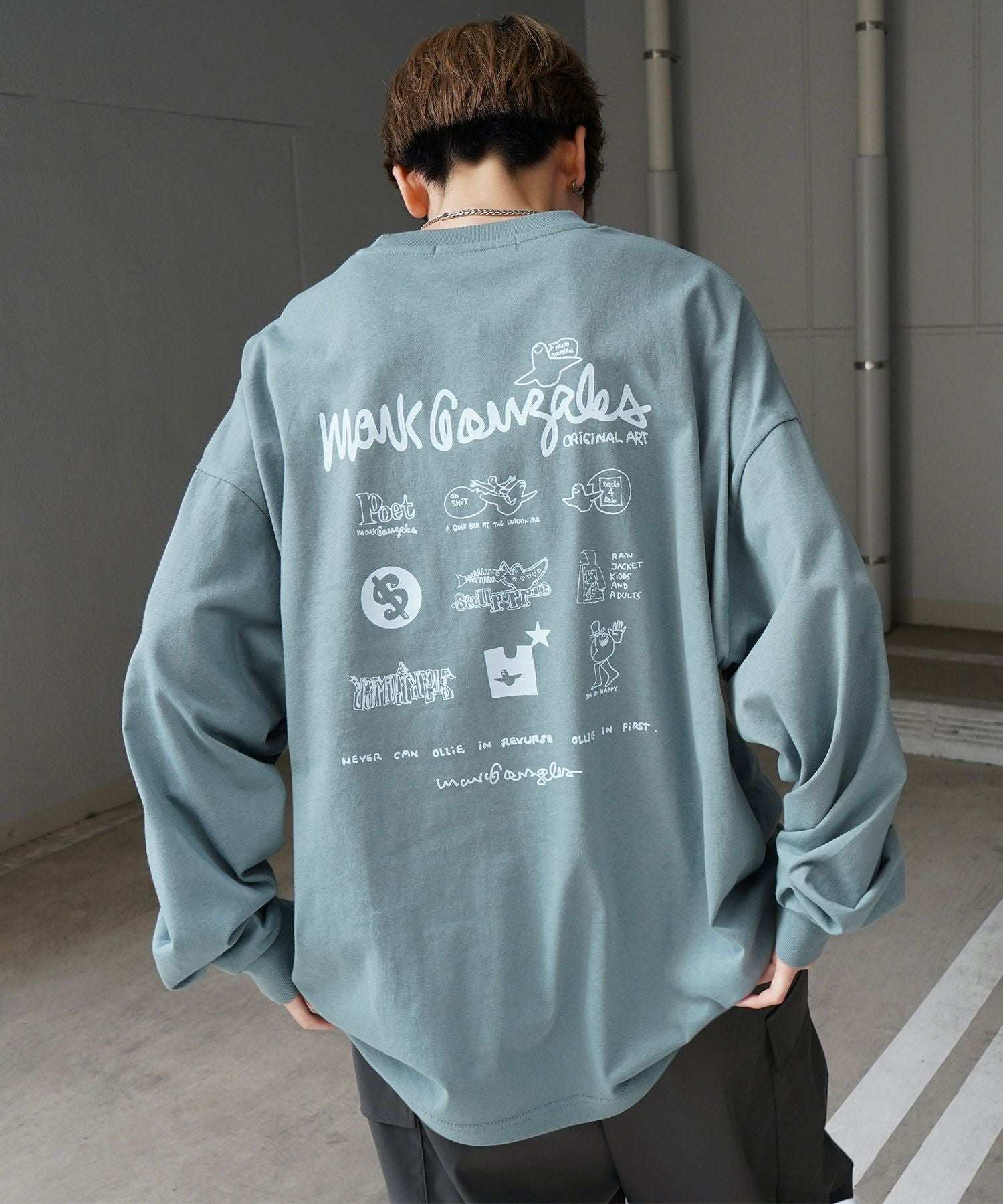 Mark Gonzales(マーク ゴンザレス)ワンポイント刺繍 / バックプリント