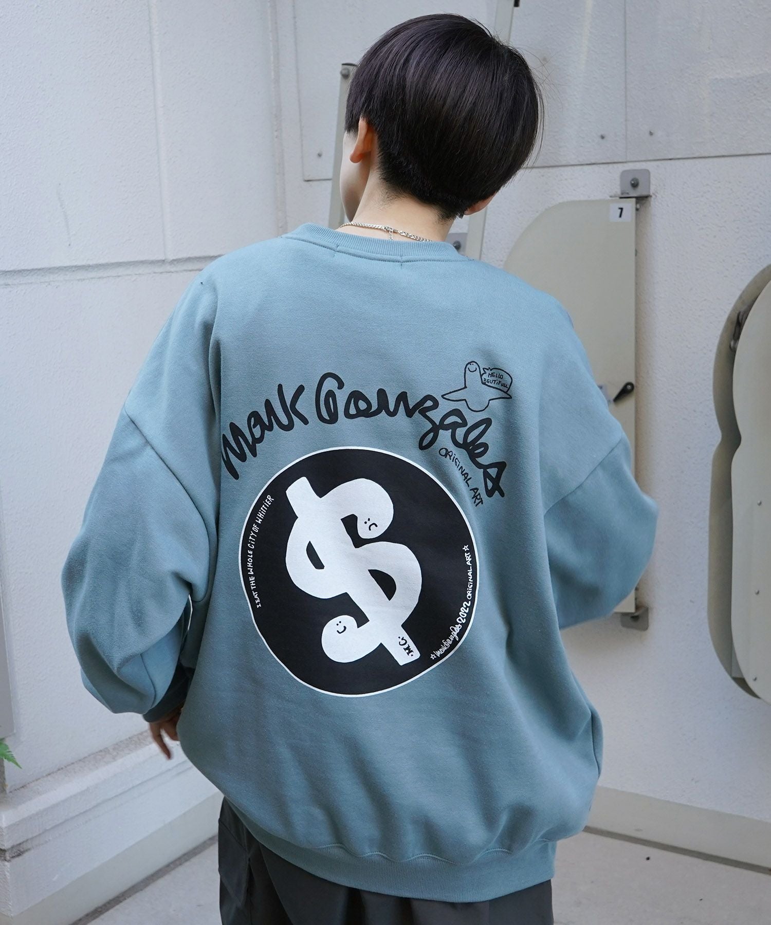 Mark Gonzales(マーク ゴンザレス)ビッグシルエット イラストバック