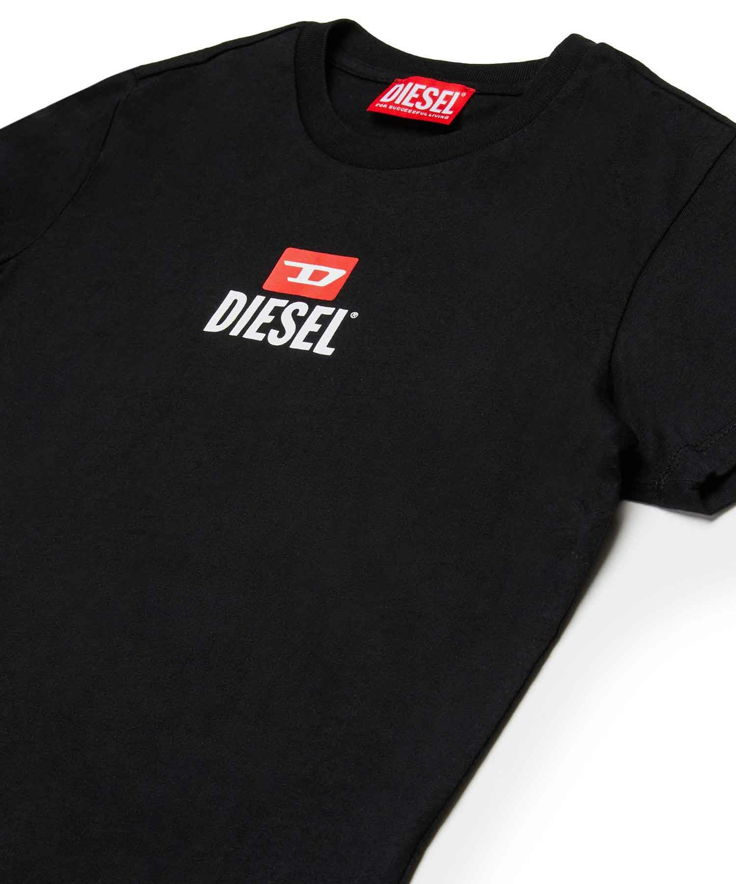 美品 Diesel KIDS 黒 Tシャツ ・パンツ セットアップ 14Y DIESEL(ディーゼル)Kids & Junior ワンポイントブランドロゴ半袖T