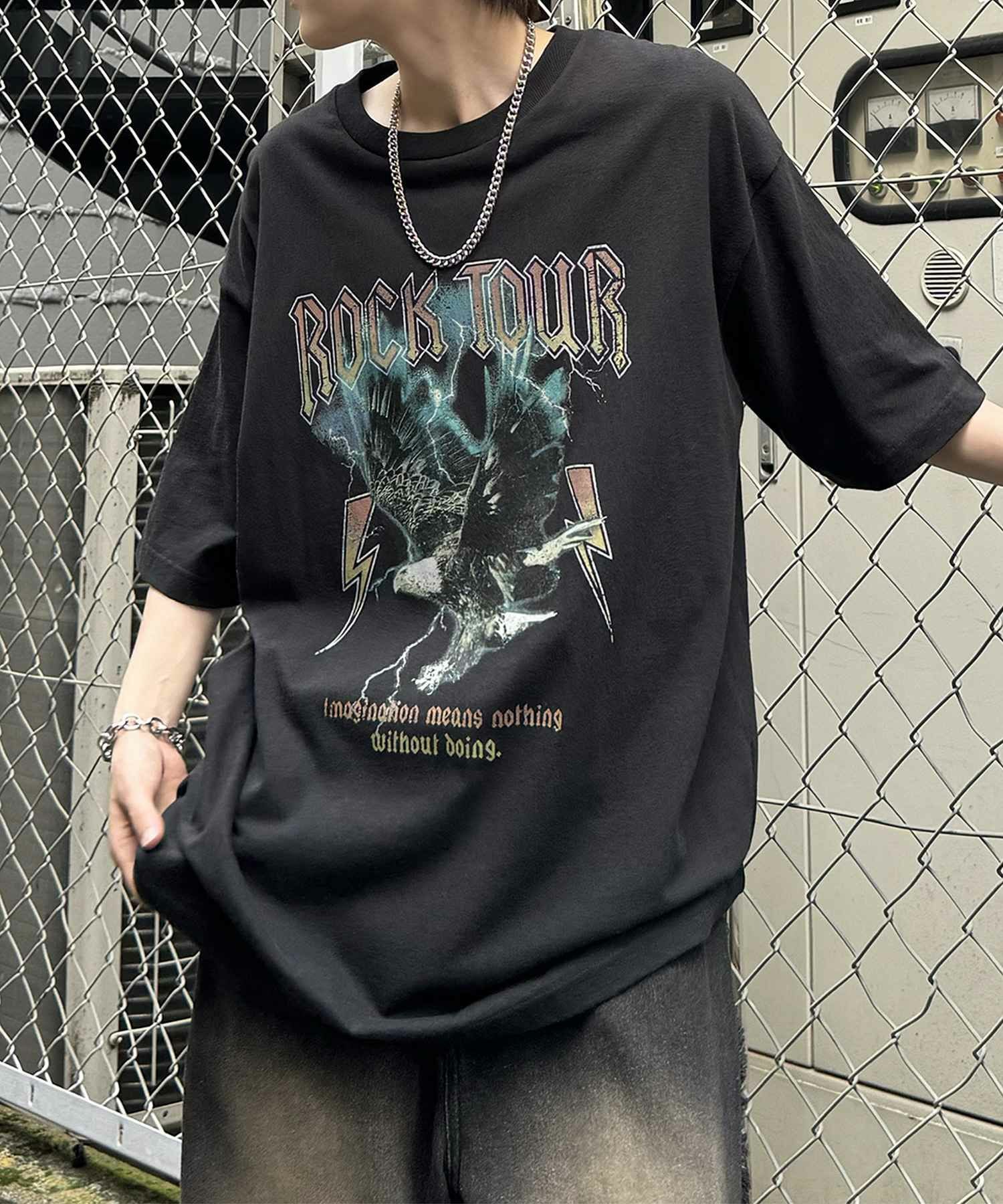 Confirm（コンファーム）ヴィンテージライク ロックプリント レトロ
