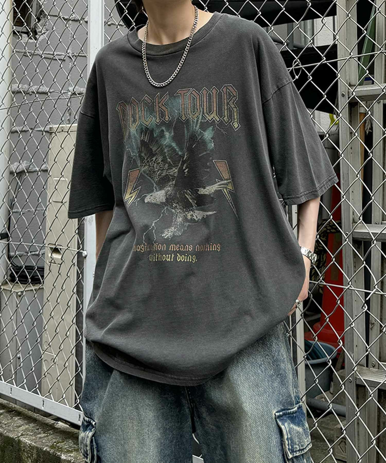 Confirm（コンファーム）ヴィンテージライク ロックプリント レトロ