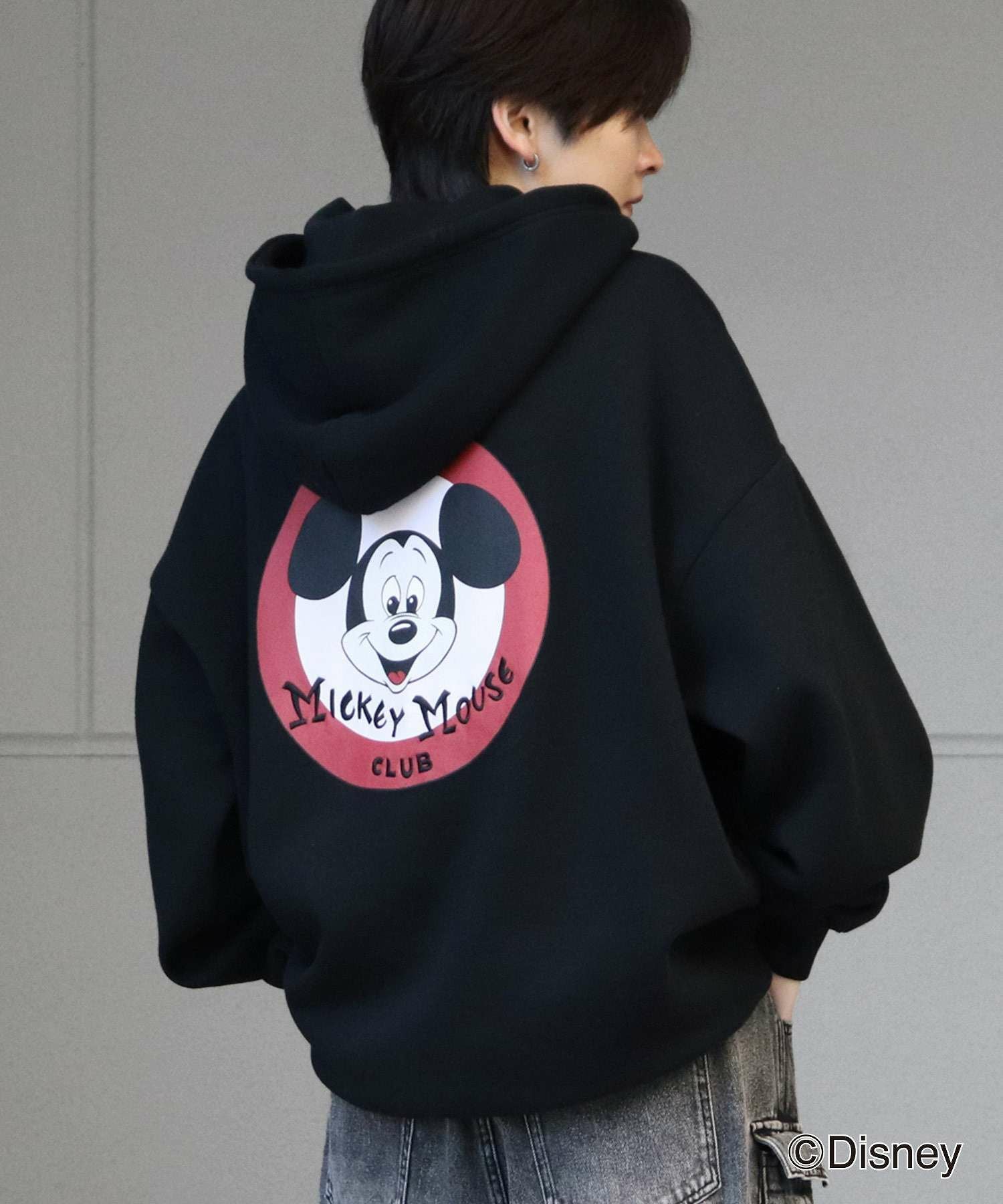 ILL'S（イルズ）Disney ディズニー ワンポイント刺繍 バックプリント