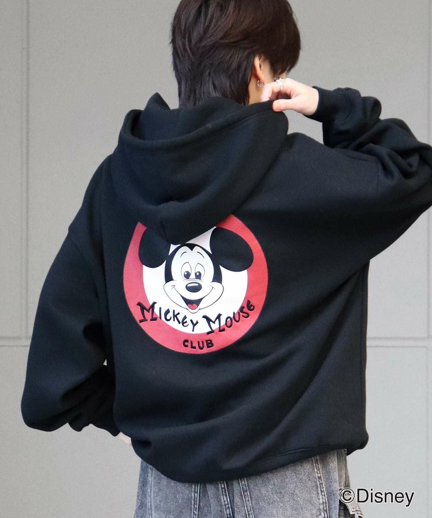 ILL'S（イルズ）Disney ディズニー ワンポイント刺繍 バックプリント