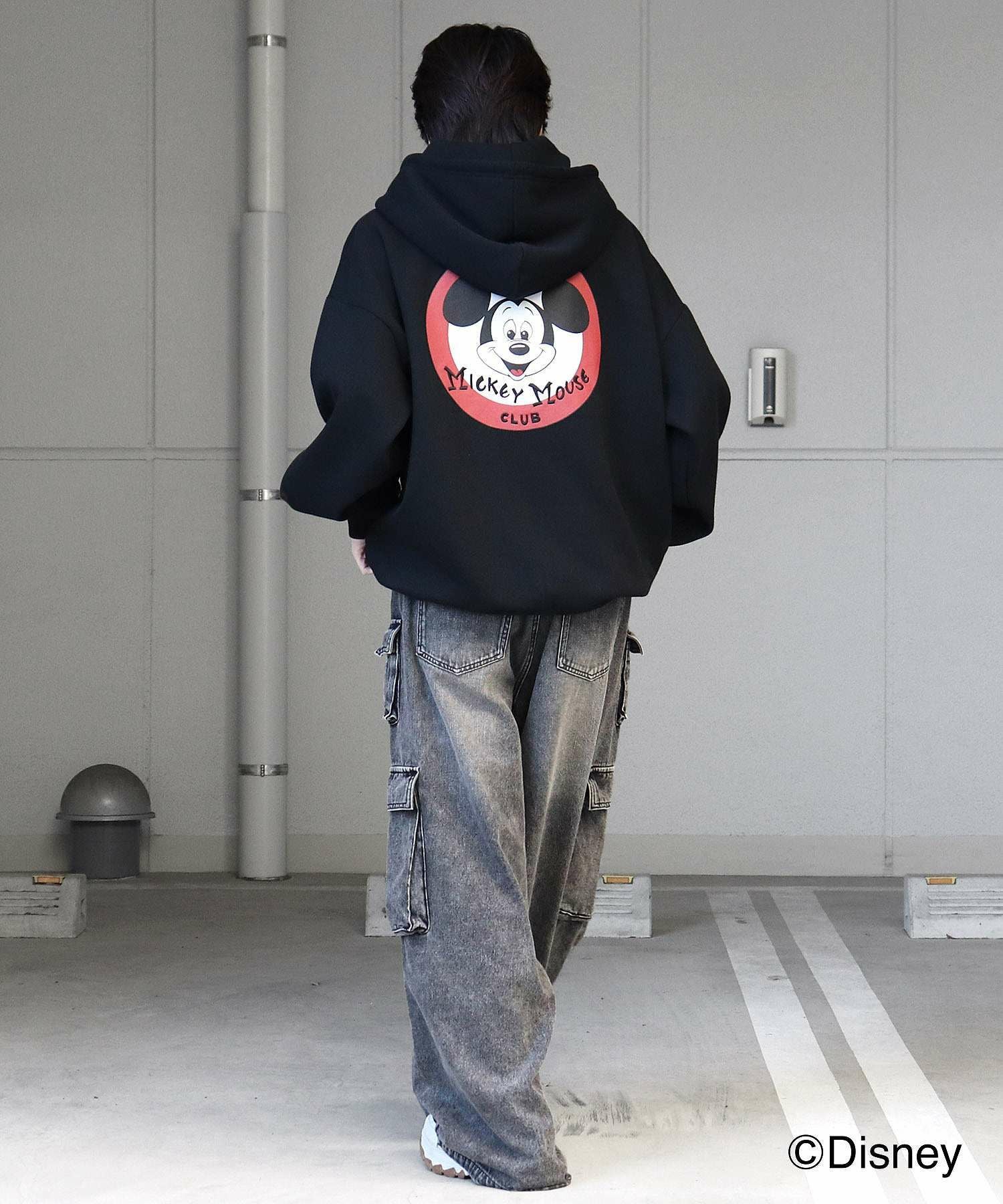 ILL'S（イルズ）Disney ディズニー ワンポイント刺繍 バックプリント