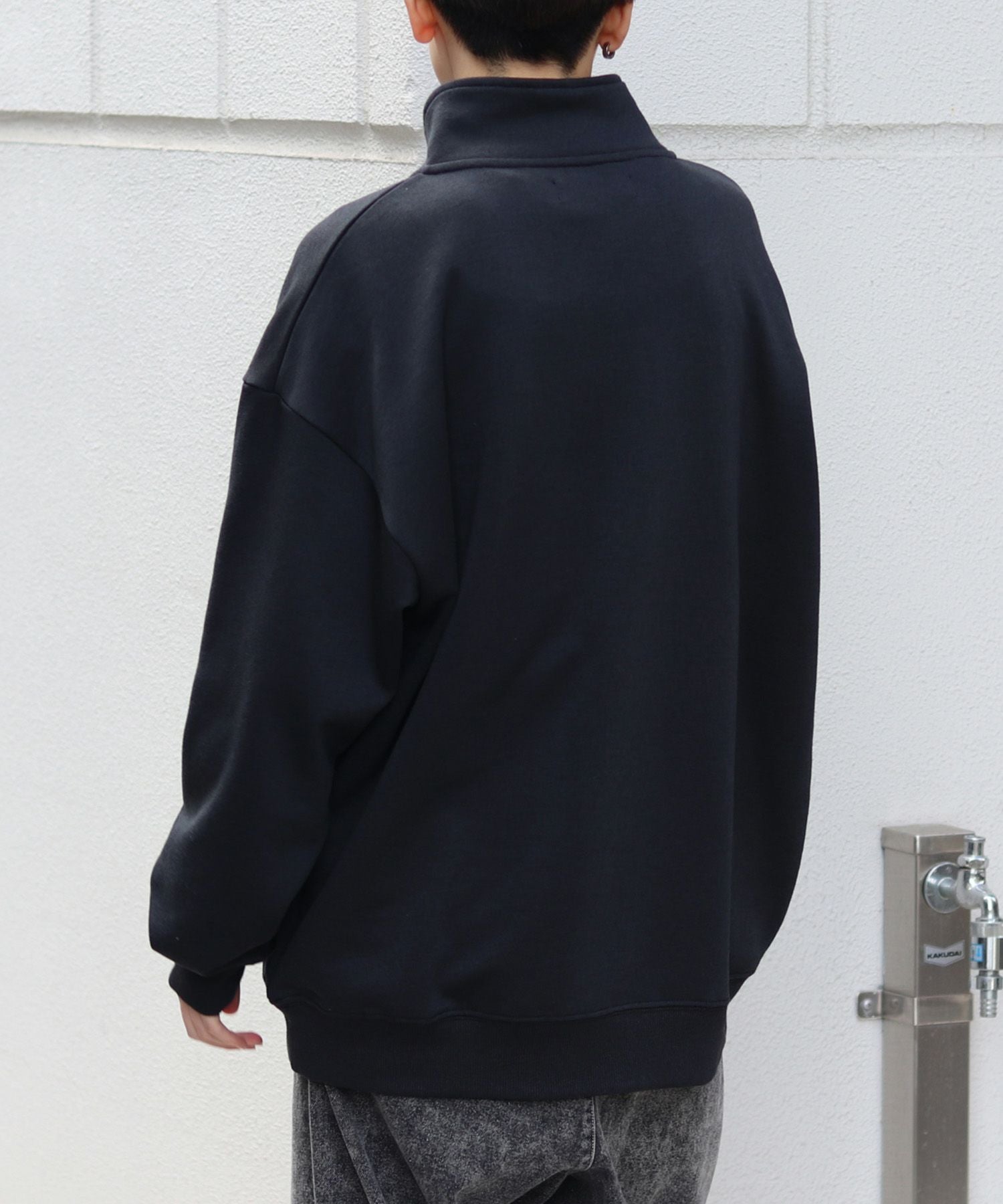 Confirm(コンファーム)ビッグシルエット ベーシック ハーフジッププル 