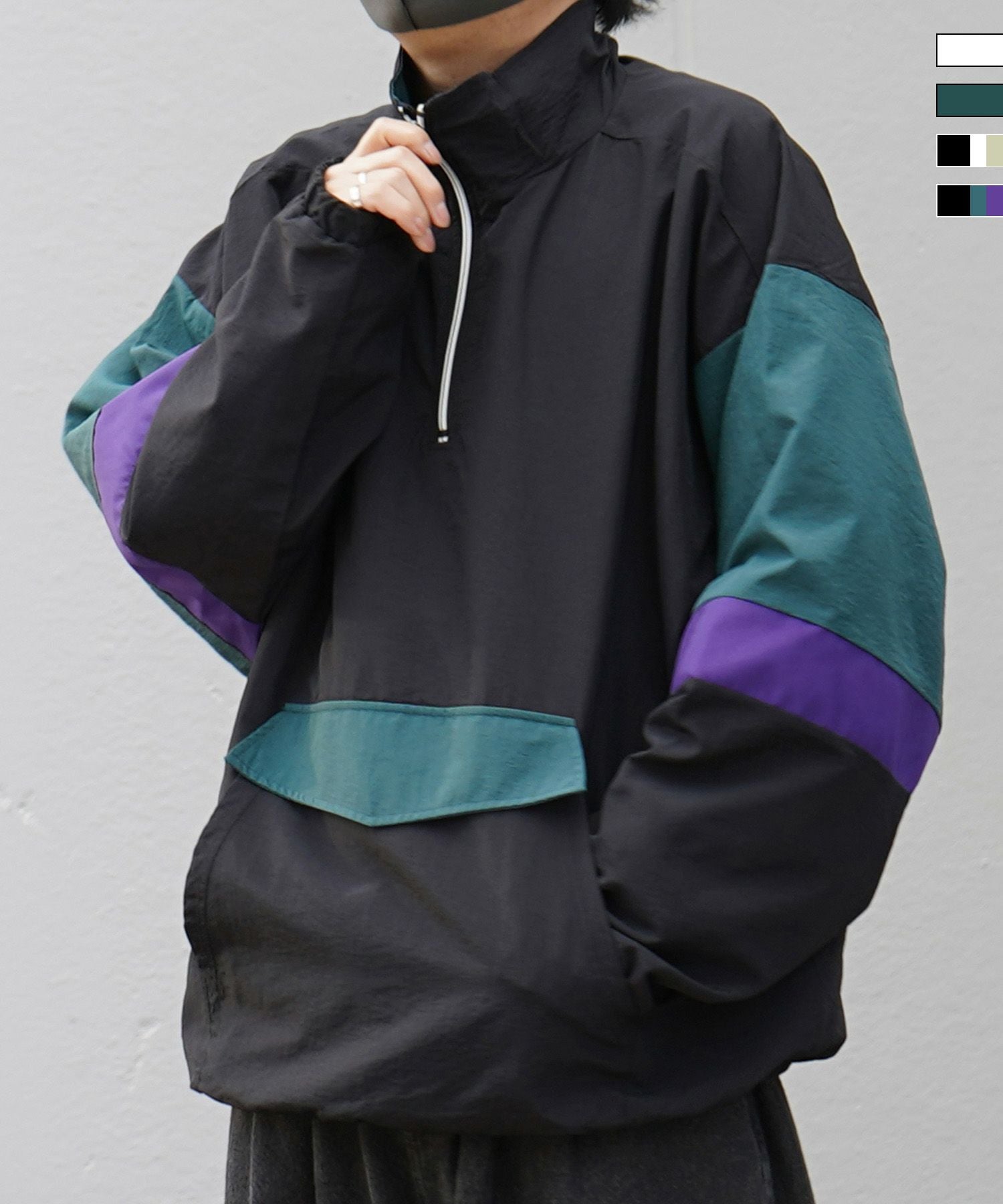 ILL'S（イルズ）ビッグシルエット トラックジャケット ナイロン