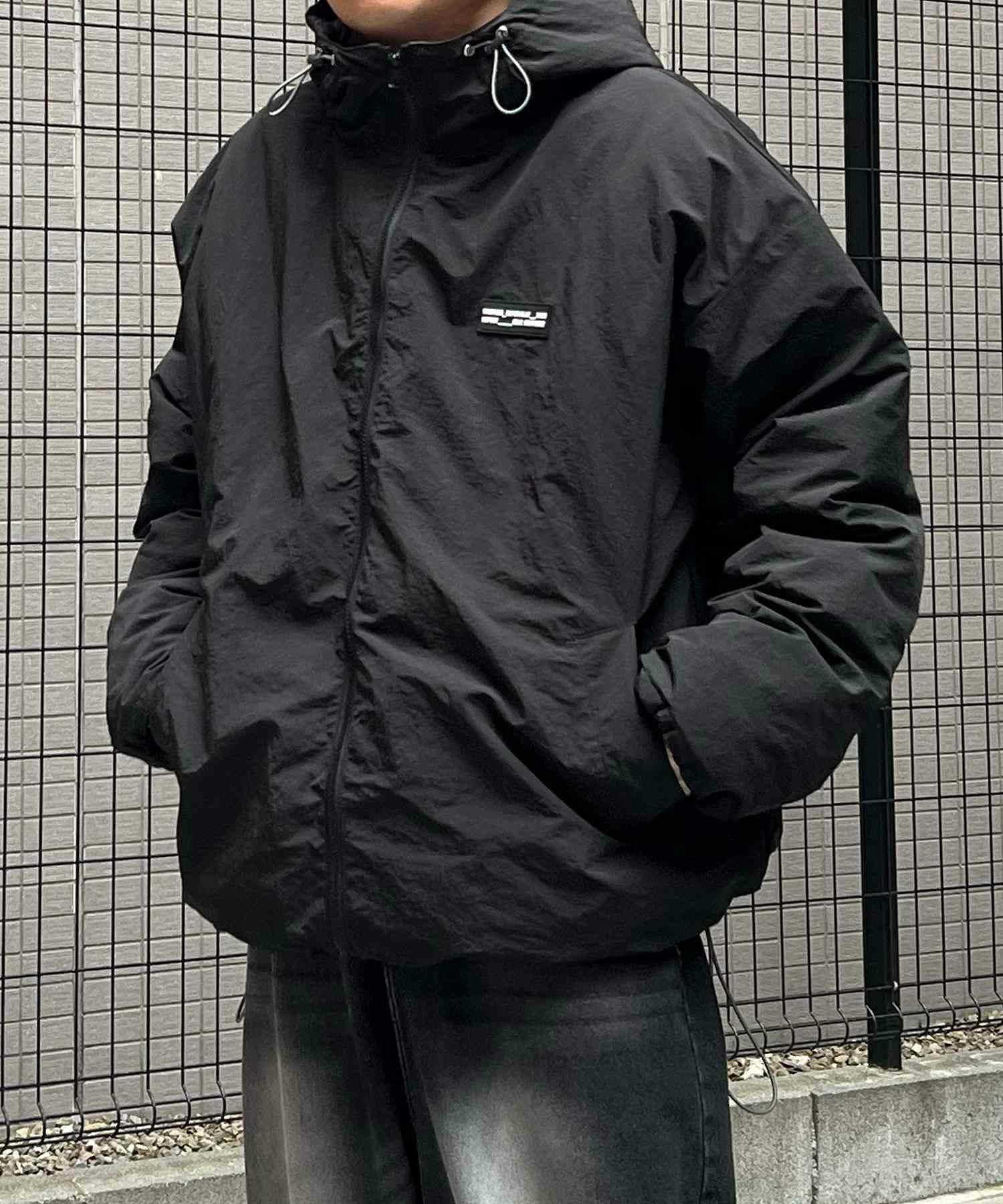 ILL'S（イルズ）ビッグシルエット ラバーワンポイントロゴ ナイロン