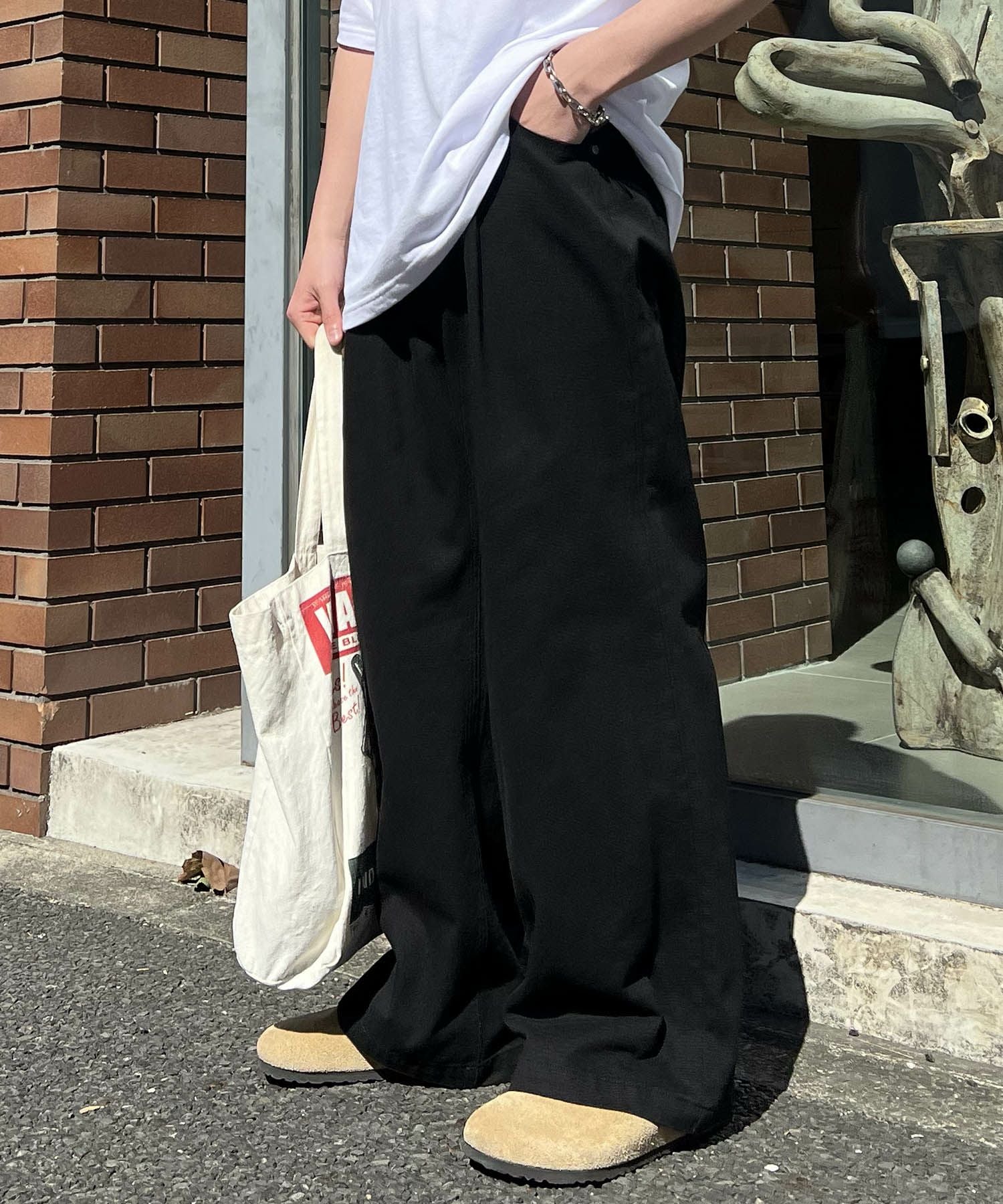 Confirm（コンファーム）ナチュラルシルエット カツラギワイドパンツ