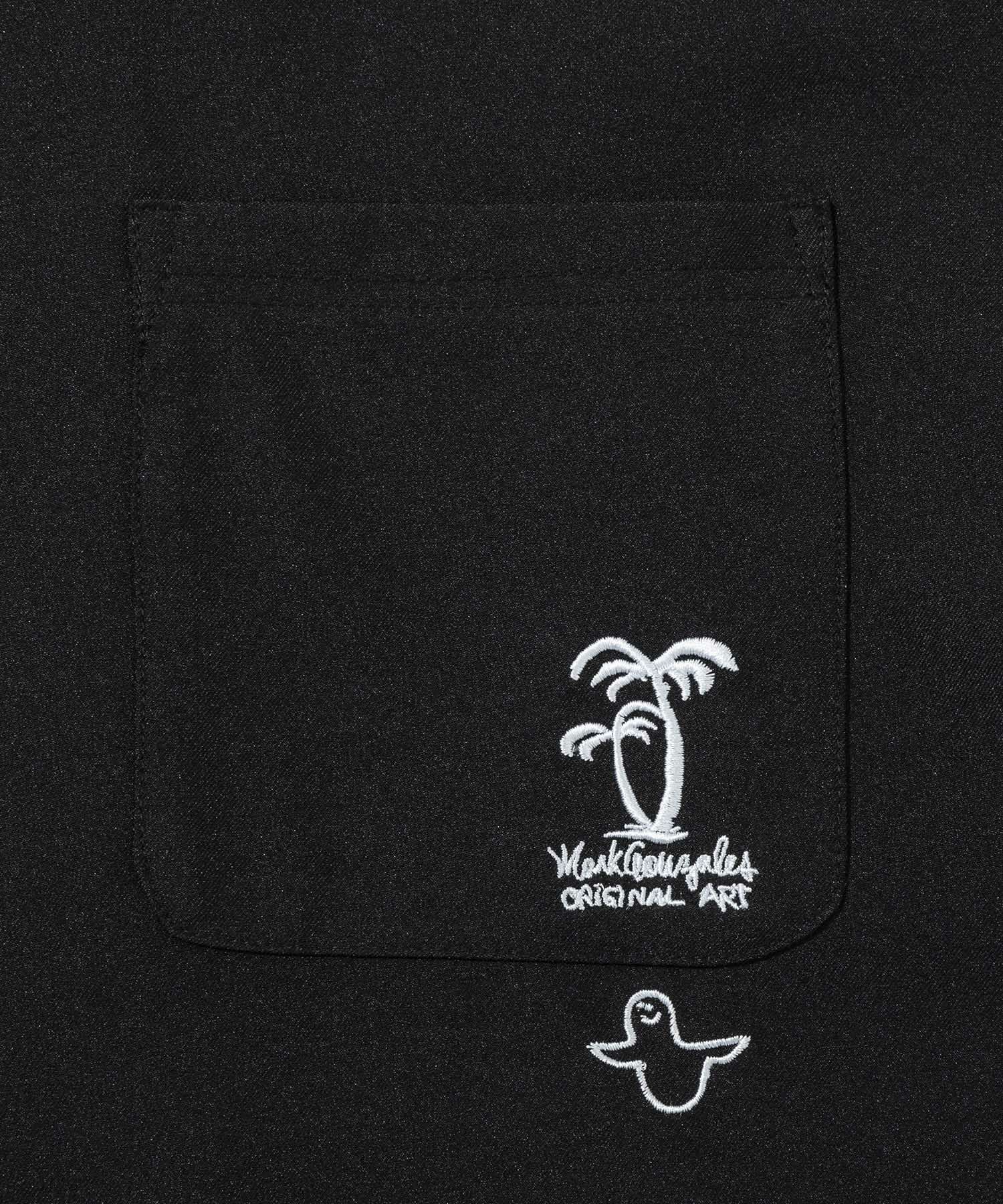 Mark Gonzales(マーク ゴンザレス)パームツリー刺繍オープンカラー半袖