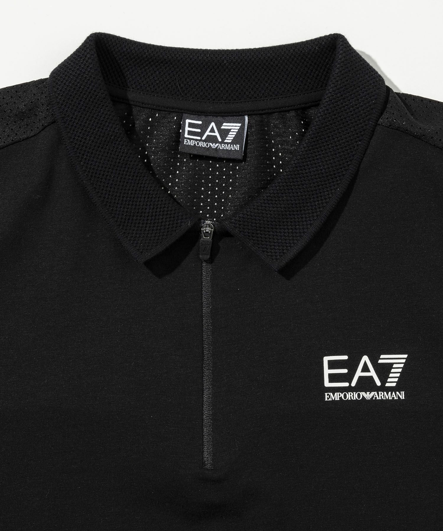 EMPORIO ARMANI EA7(イーエーセブン)ハーフジップポロシャツ | SHIFFON