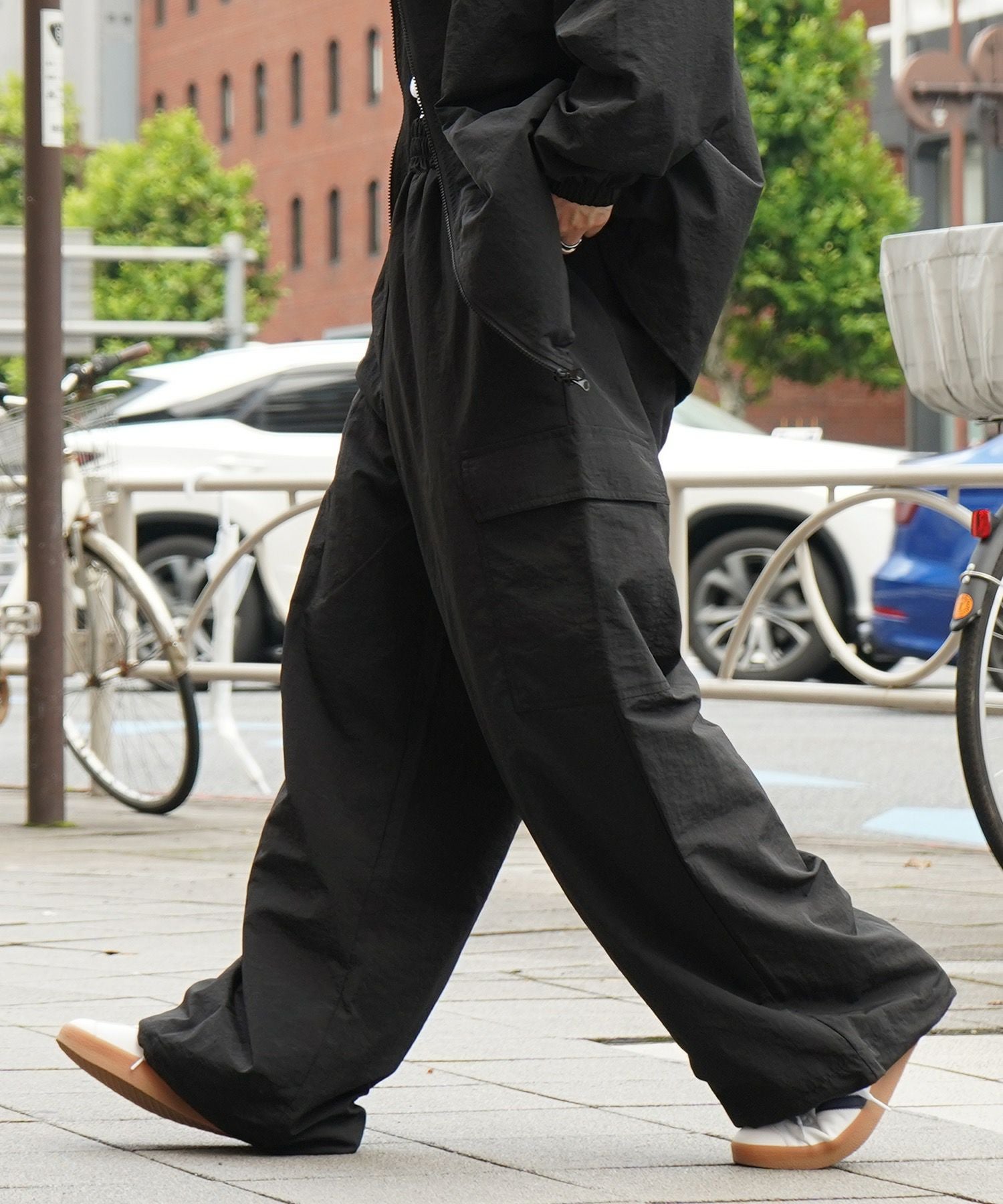 ILL'S（イルズ）【セットアップ対応】ナイロンワイドカーゴパンツ