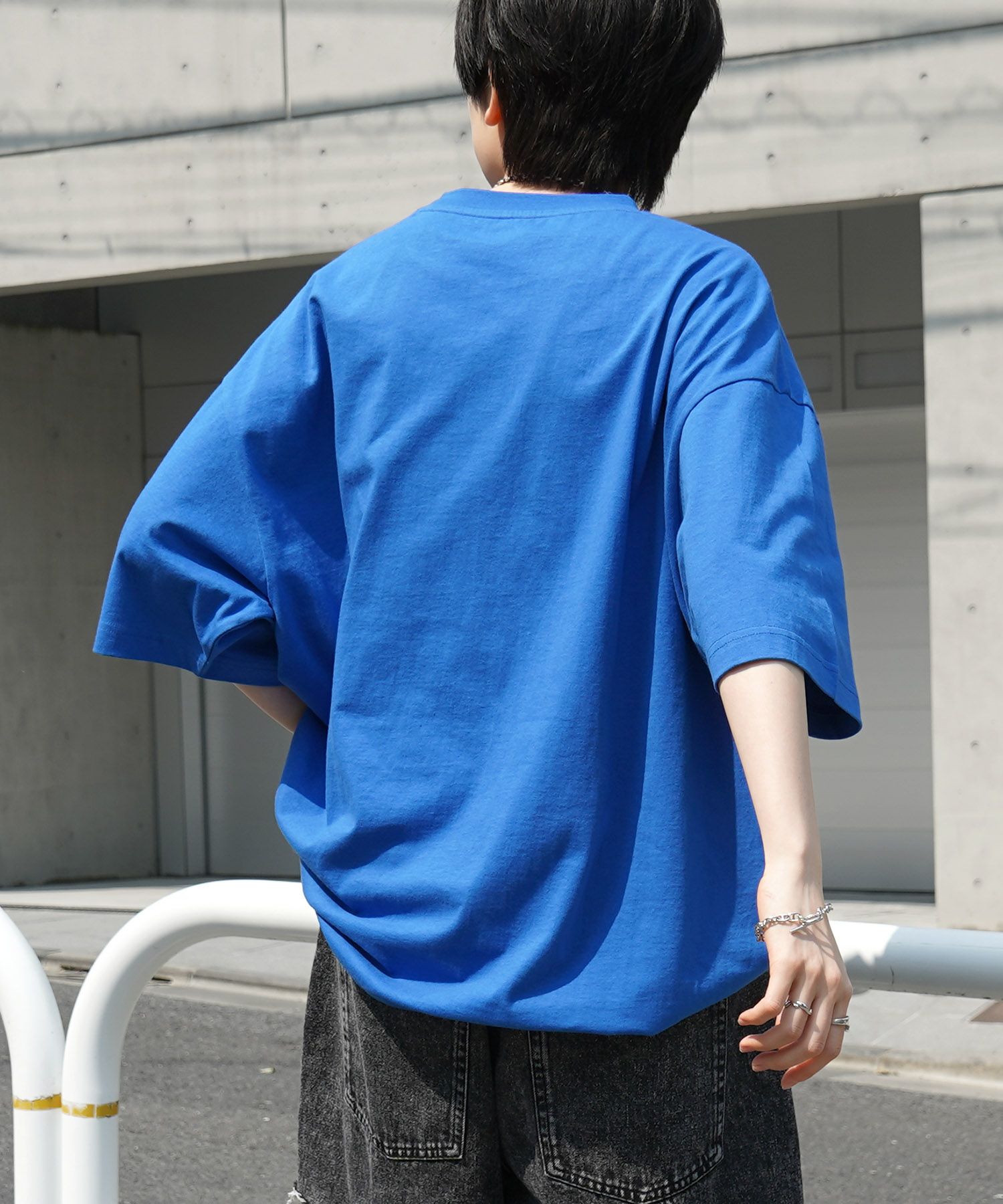 マウスラビット Tシャツ イェソン YESTHEDAY 青 韓国 ビンテージ