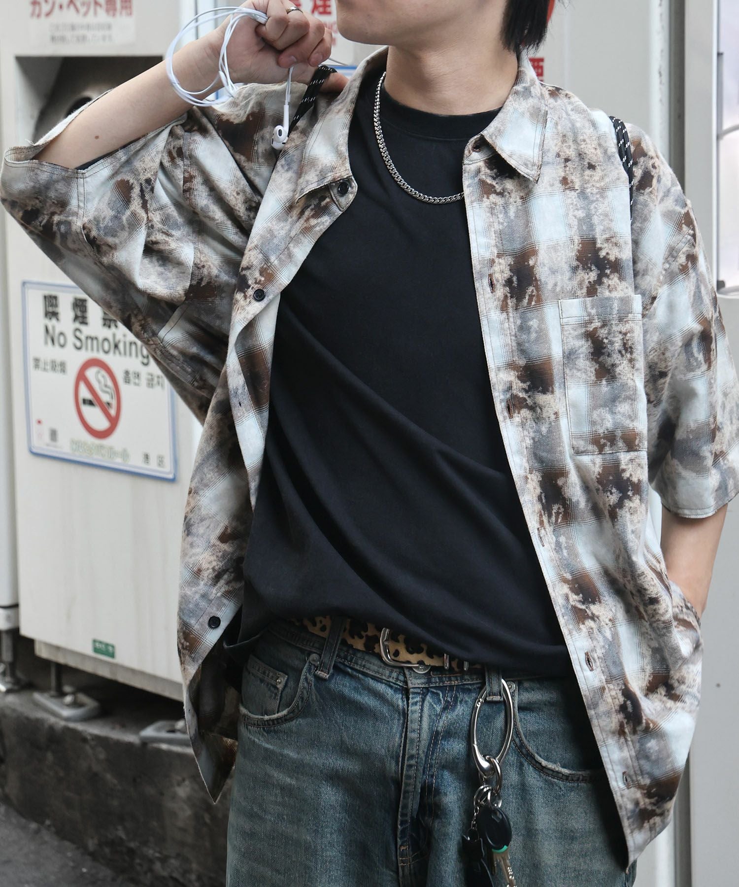 ILL'S(イルズ)ウォッシュ加工 半袖チェックシャツ | SHIFFON公式通販