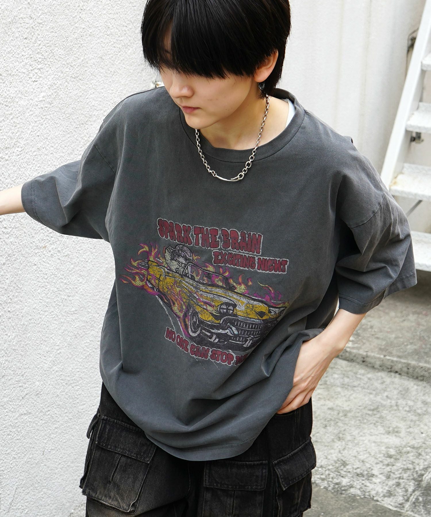 ILL'S(イルズ)レースガール ヴィンテージライク ピグメント加工