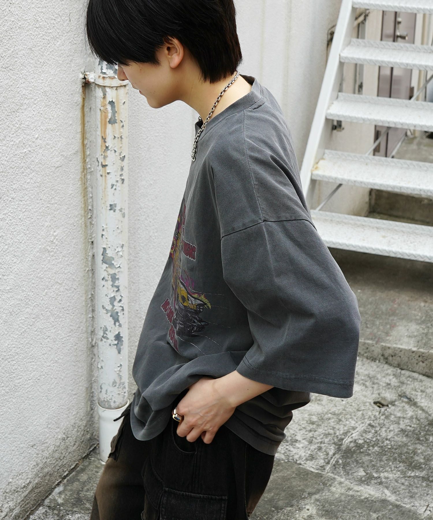 ILL'S(イルズ)レースガール ヴィンテージライク ピグメント加工