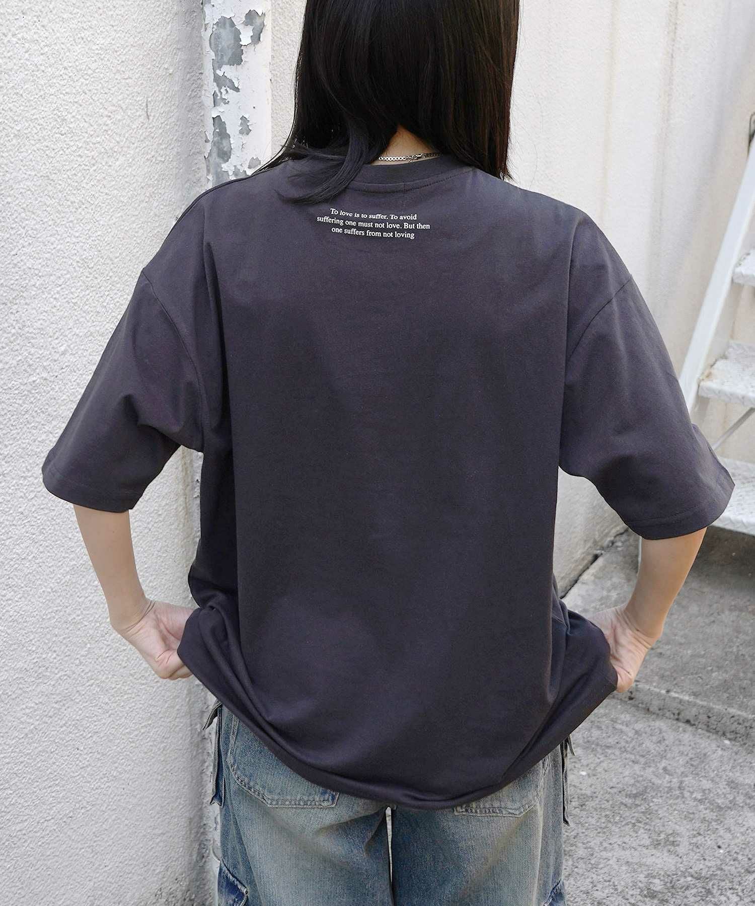 Confirm（コンファーム）ハートワンポイント刺繍 半袖Tシャツ メンズ