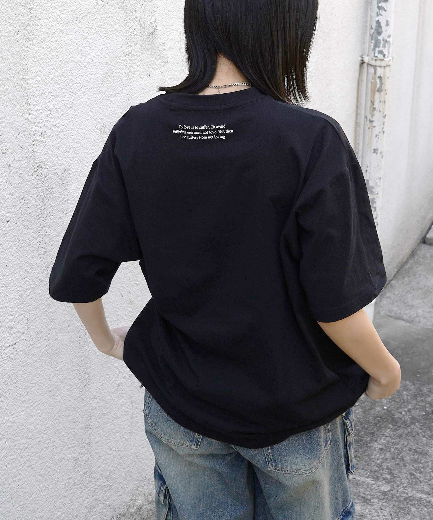 こんちゃん クラフトマンシップロゴ インサイドアウト Tシャツ 黒 TOPS
