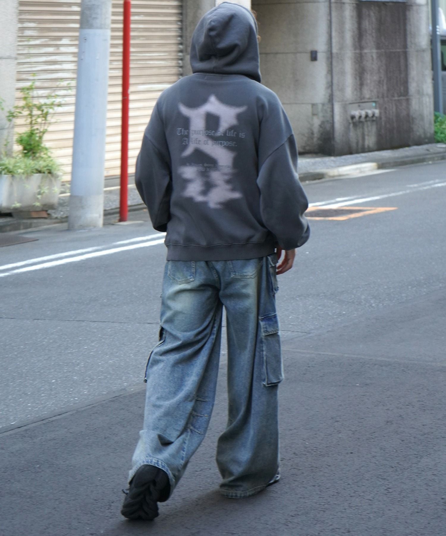 ILL'S（イルズ）ヴィンテージライク ピグメント加工 ビッグシルエット