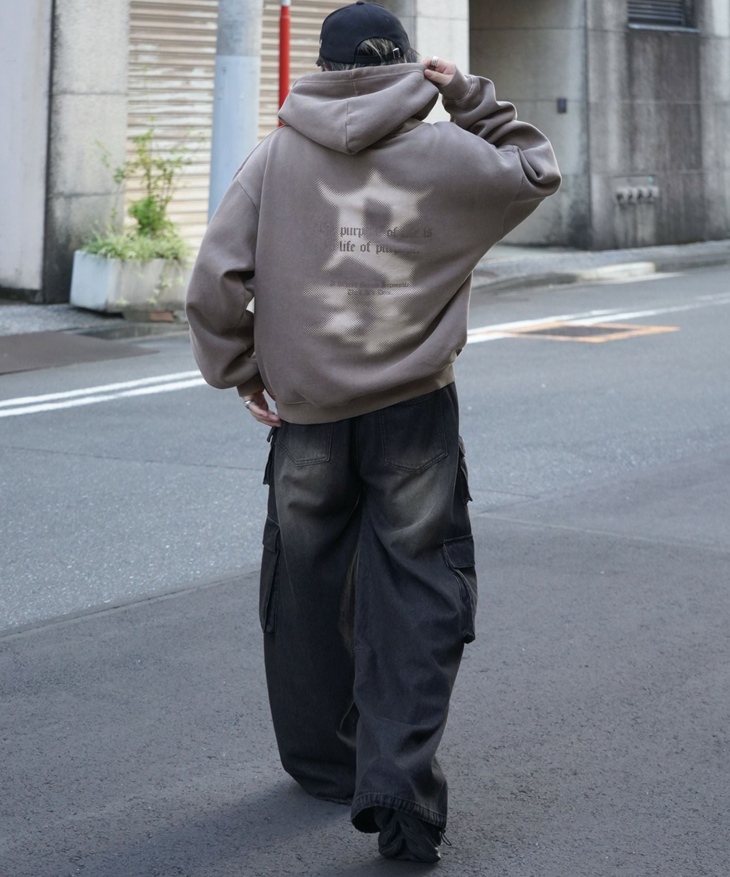 ILL'S（イルズ）ヴィンテージライク ピグメント加工 ビッグシルエット
