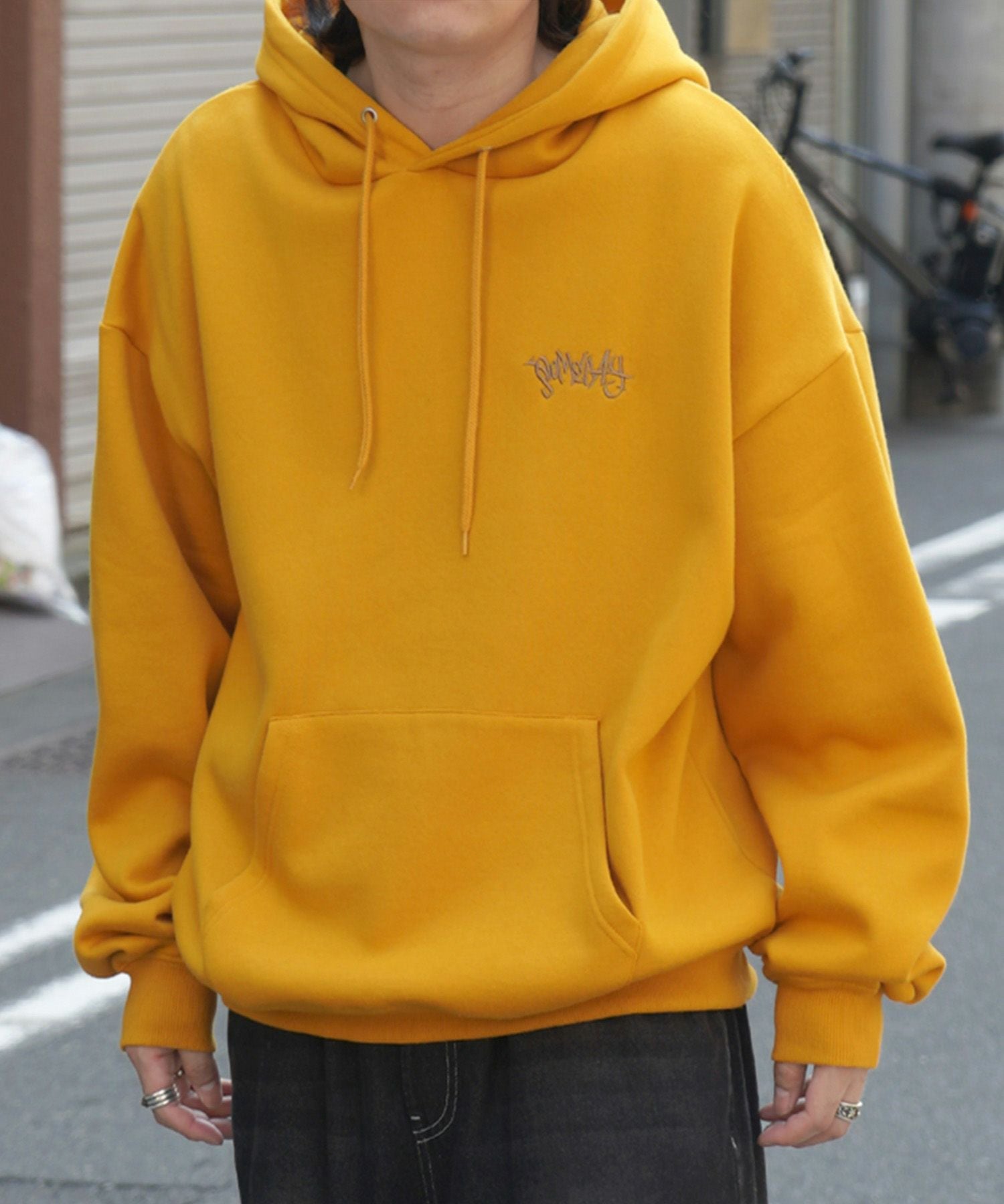 ILL'S（イルズ）ビッグシルエット クラウン バックプリントパーカー
