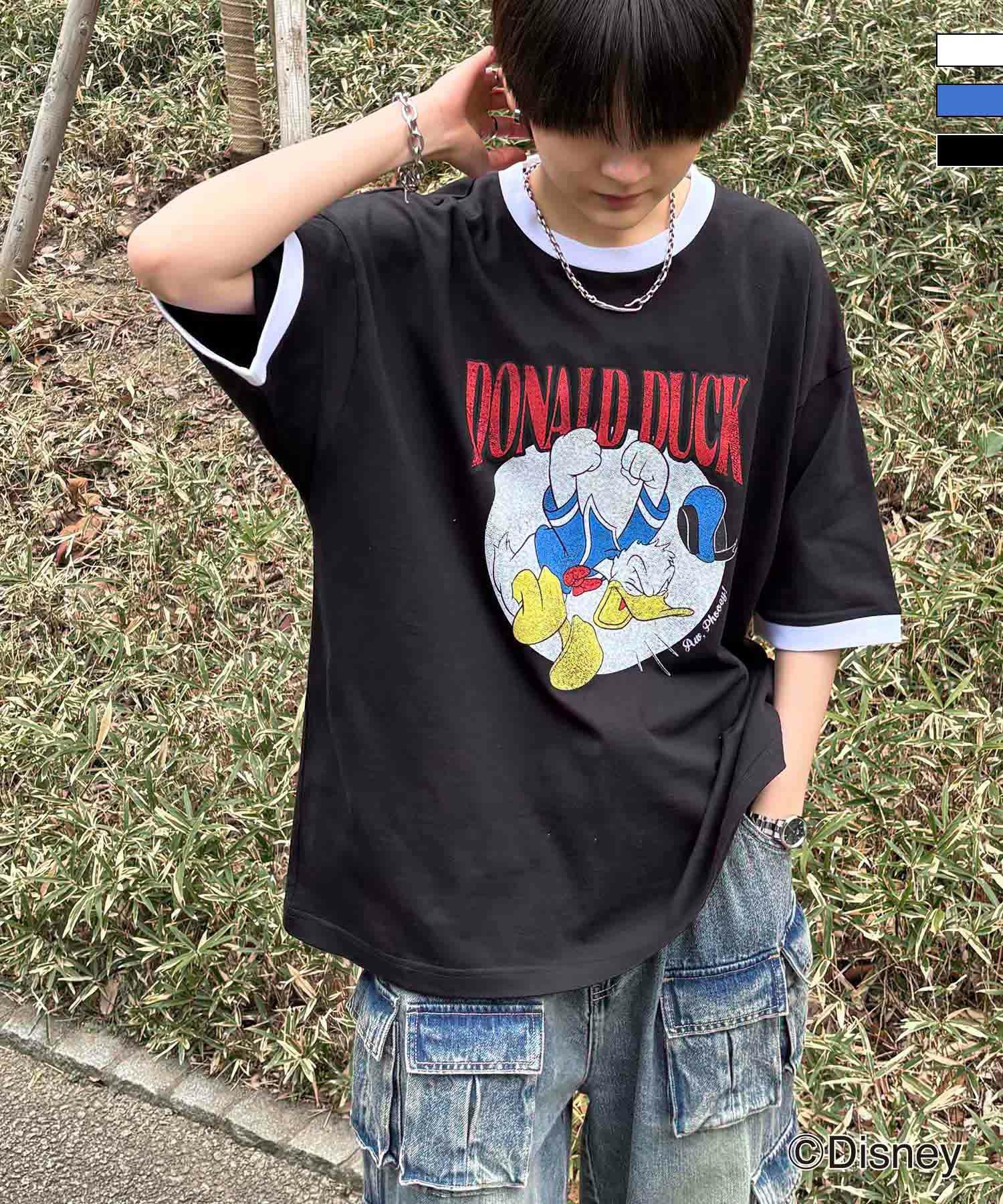 ILL'S（イルズ）Disney ヴィンテージライクプリント ドナルド リンガー