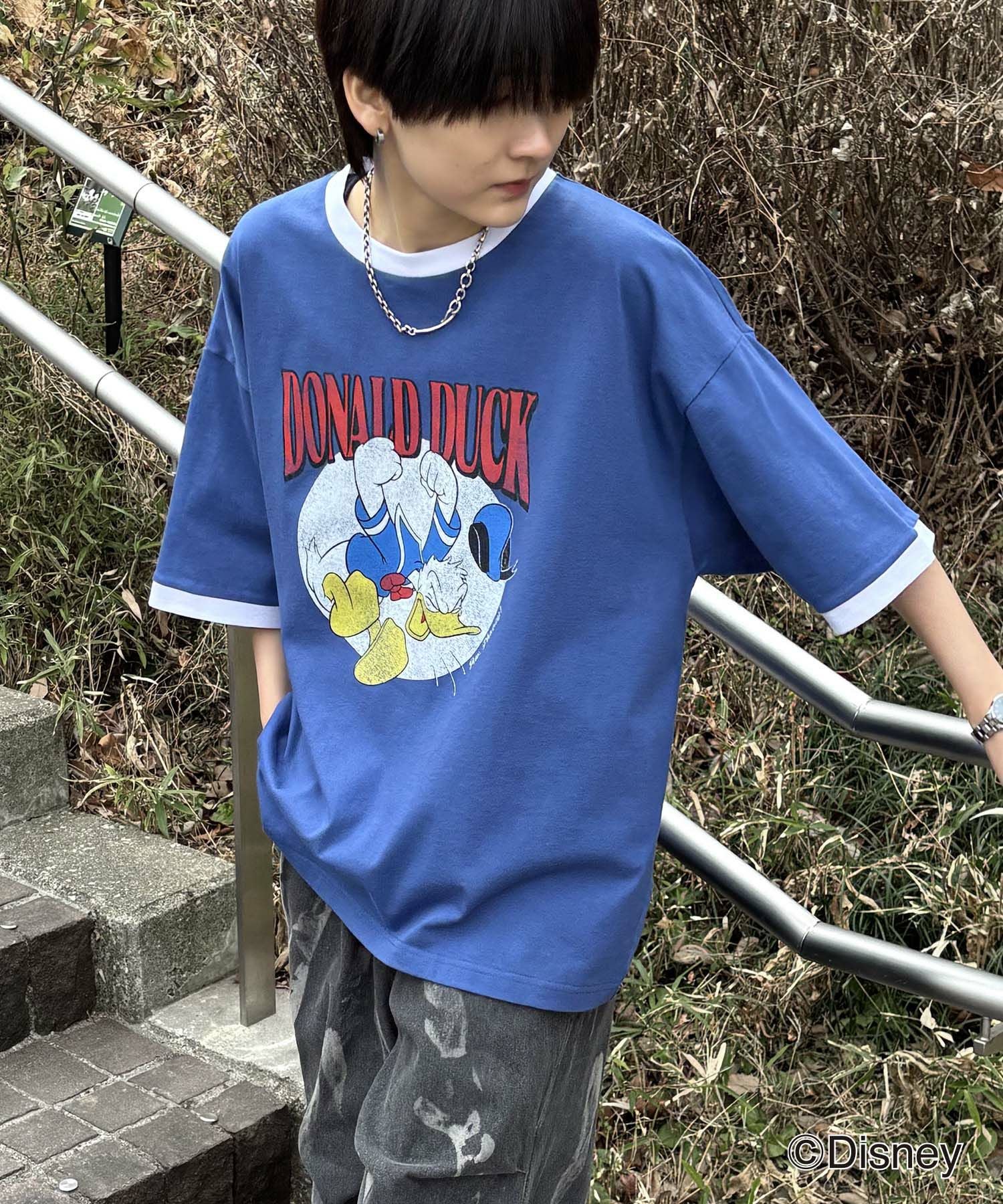 ILL'S（イルズ）Disney ヴィンテージライクプリント ドナルド リンガー