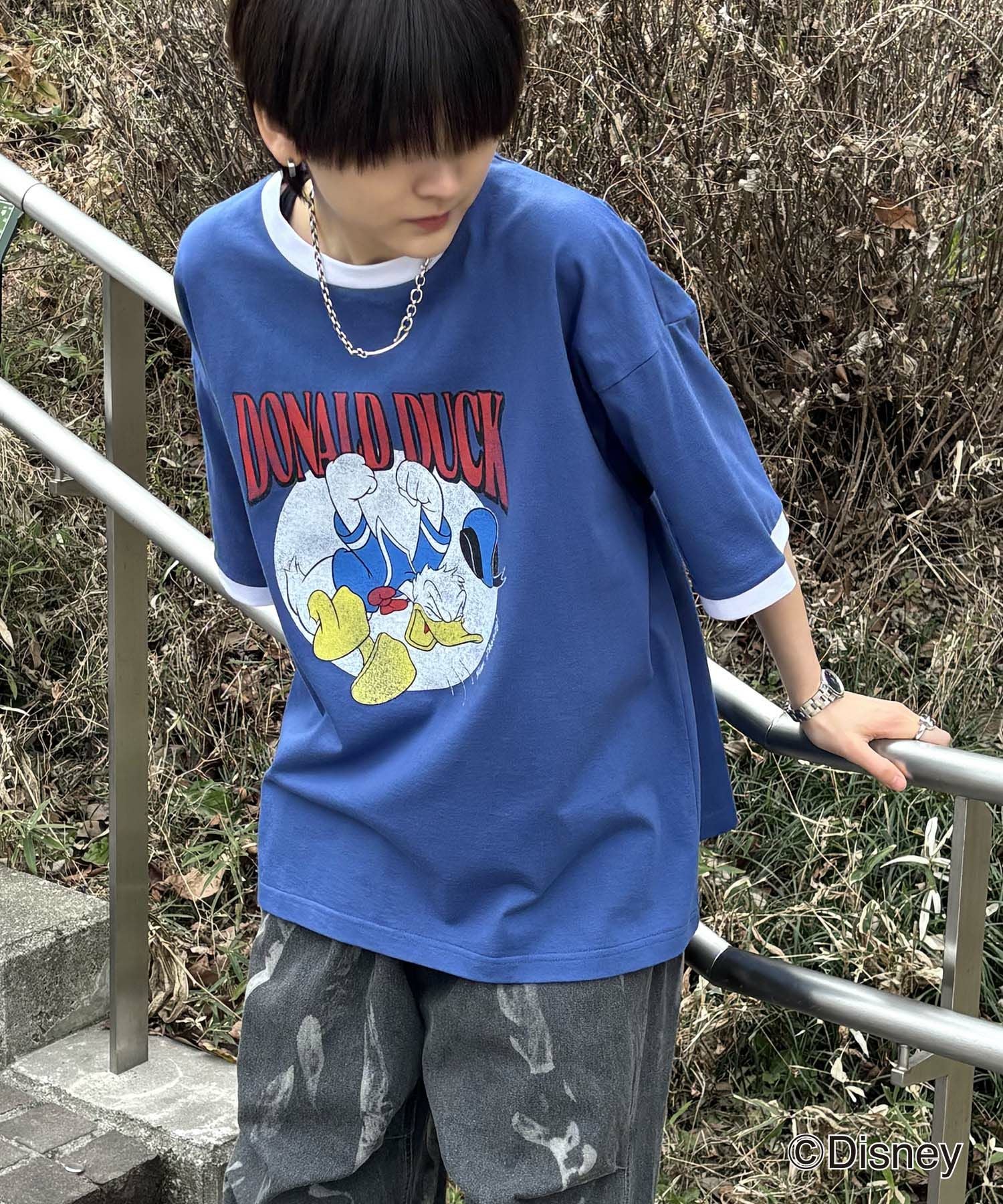 ILL'S（イルズ）Disney ヴィンテージライクプリント ドナルド リンガー