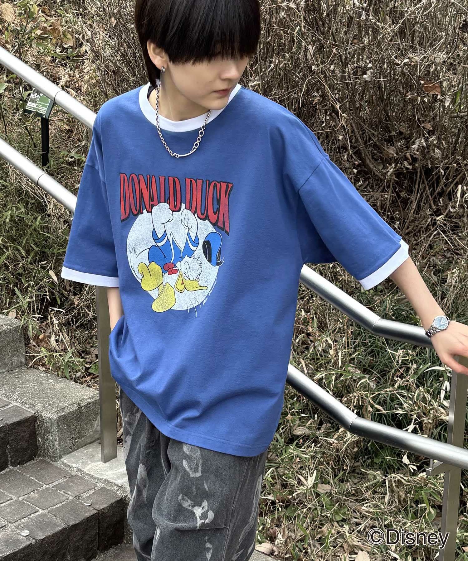 ILL'S（イルズ）Disney ヴィンテージライクプリント ドナルド リンガー
