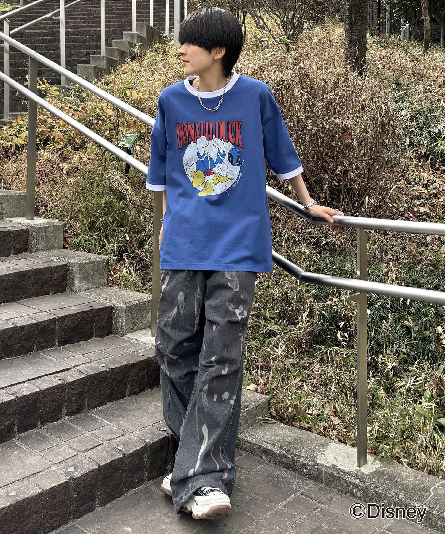 ILL'S（イルズ）Disney ヴィンテージライクプリント ドナルド リンガー