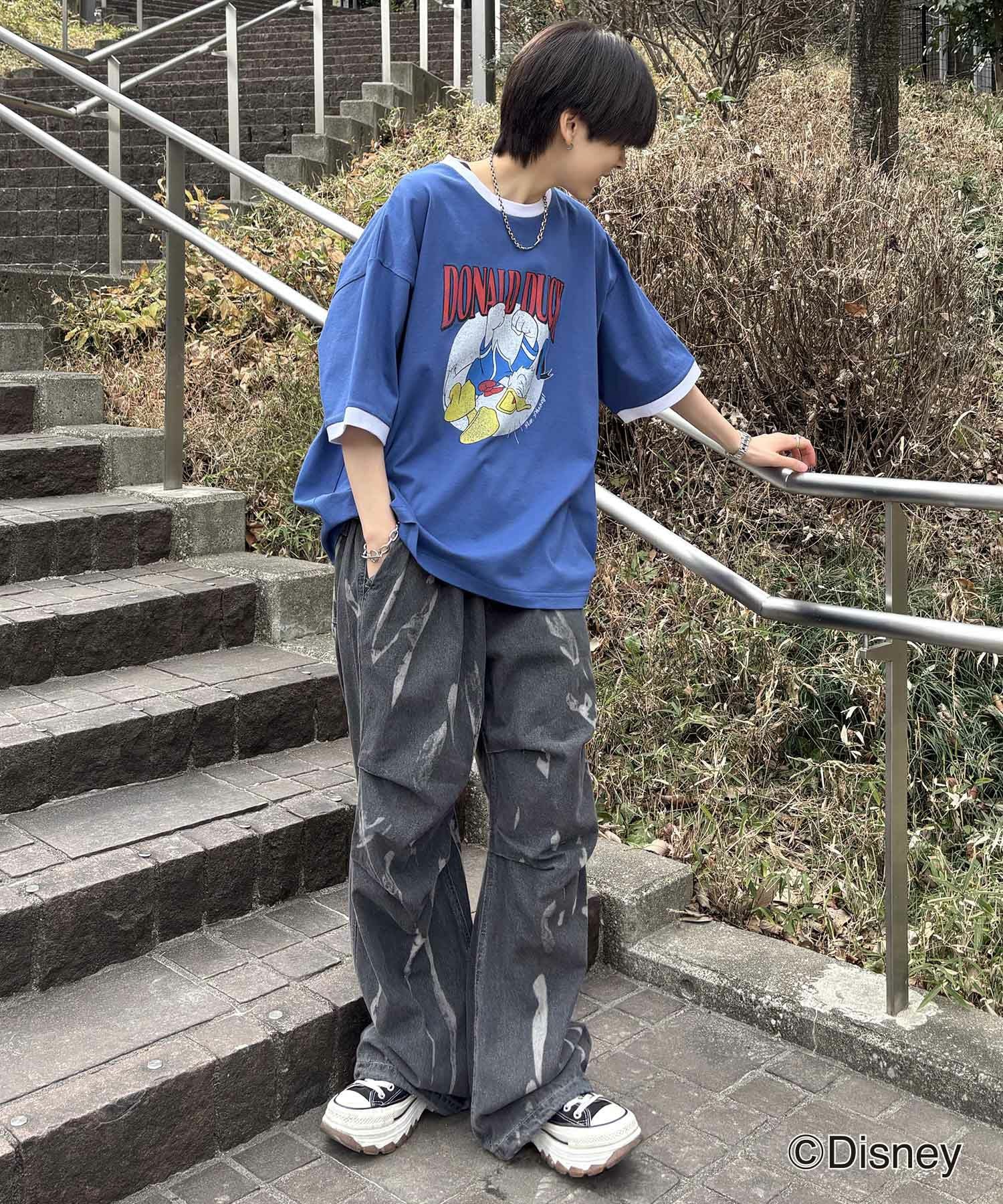 ILL'S（イルズ）Disney ヴィンテージライクプリント ドナルド リンガー
