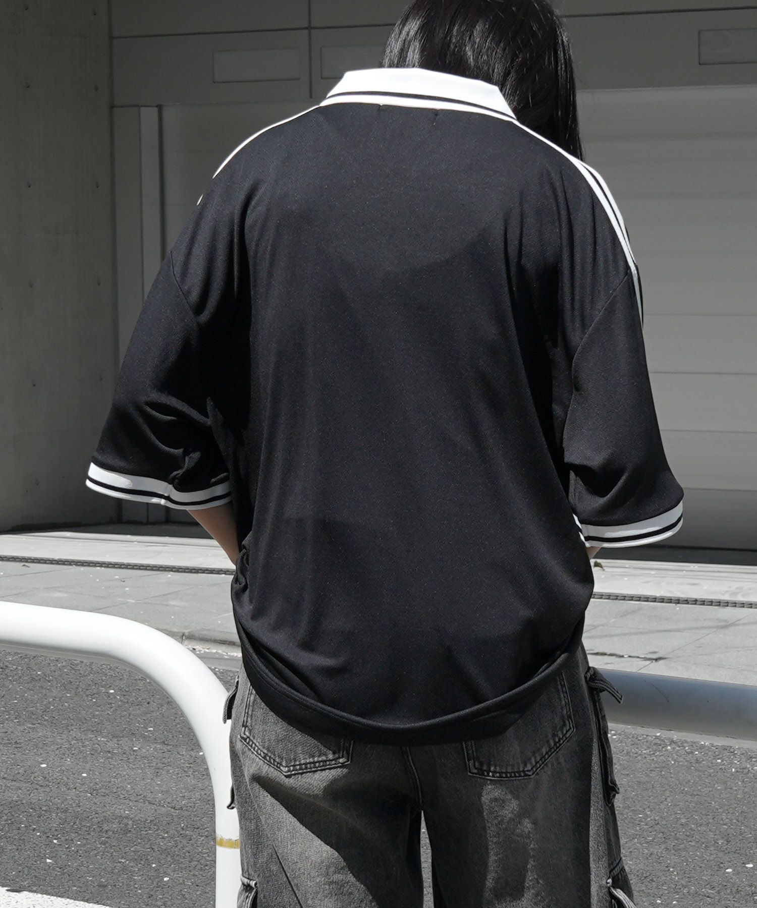 ILL'S（イルズ）襟付き半袖サッカーTシャツ ユニフォームライク メンズ