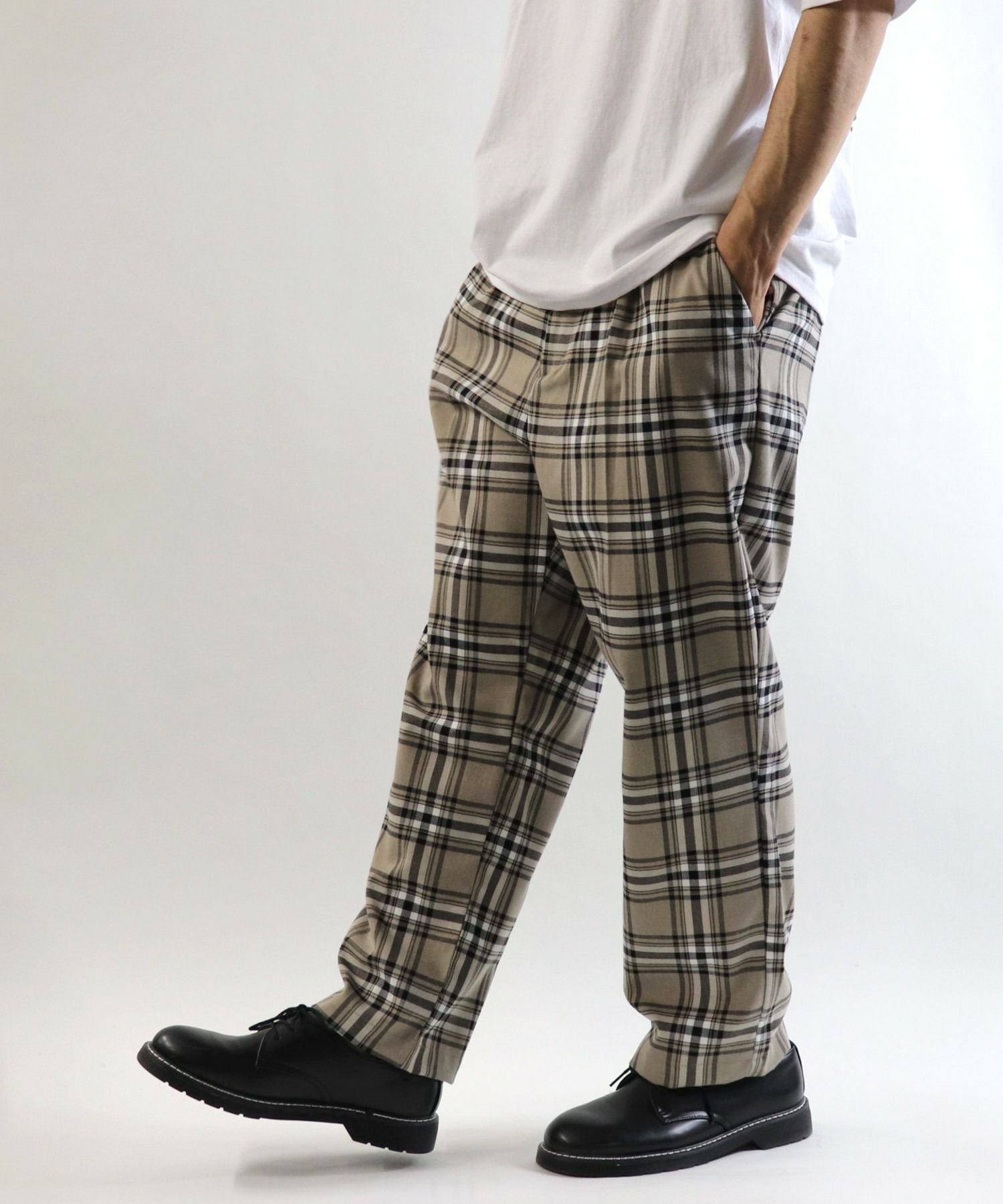 Confirm（コンファーム）チェックワイドパンツ | SHIFFON公式通販