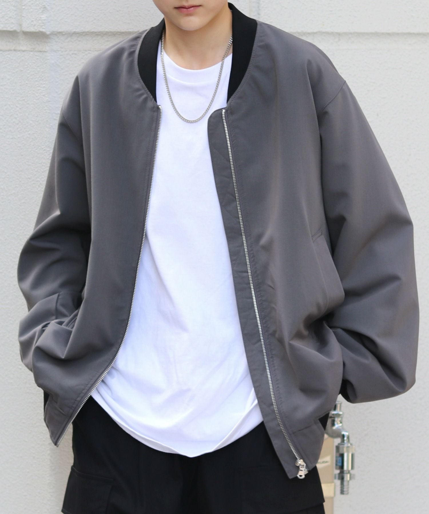 Confirm（コンファーム）ビッグシルエット スタンドネックブルゾン