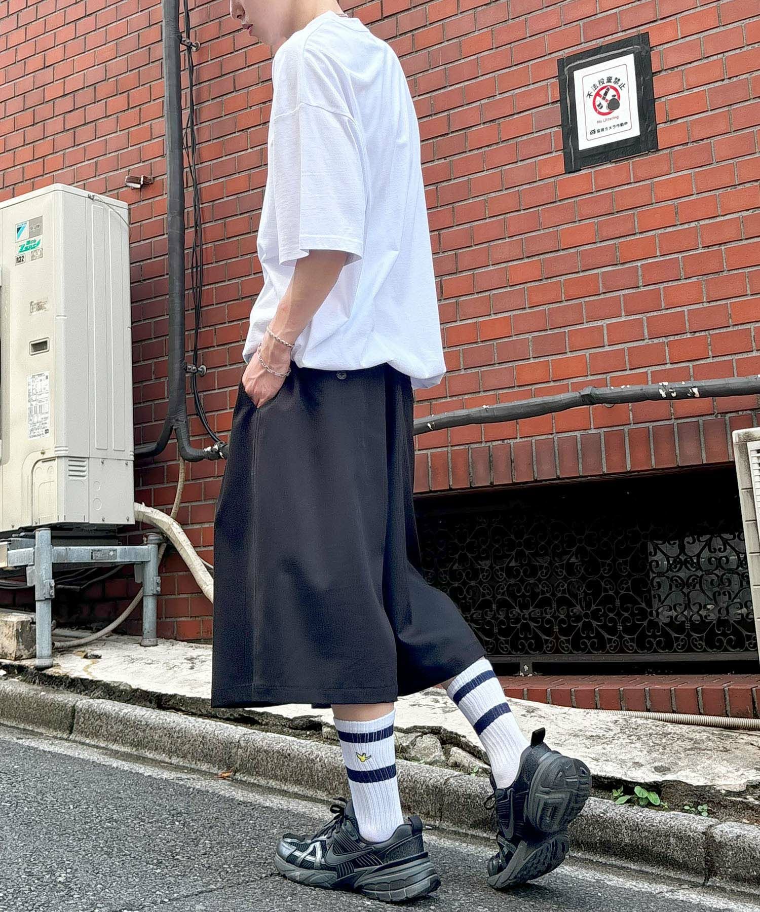 Confirm（コンファーム）ヘンリーネック ドローコード Tシャツ