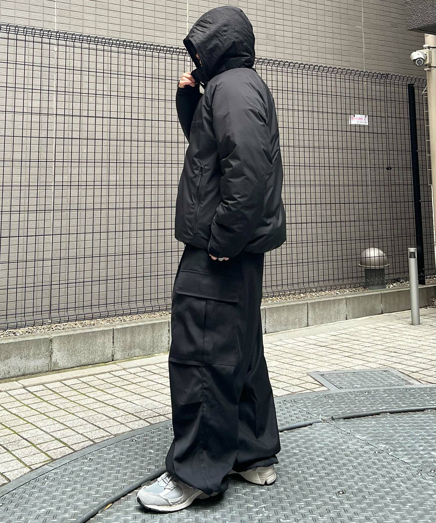Confirm（コンファーム）2way フード付き ビッグシルエット スタンド