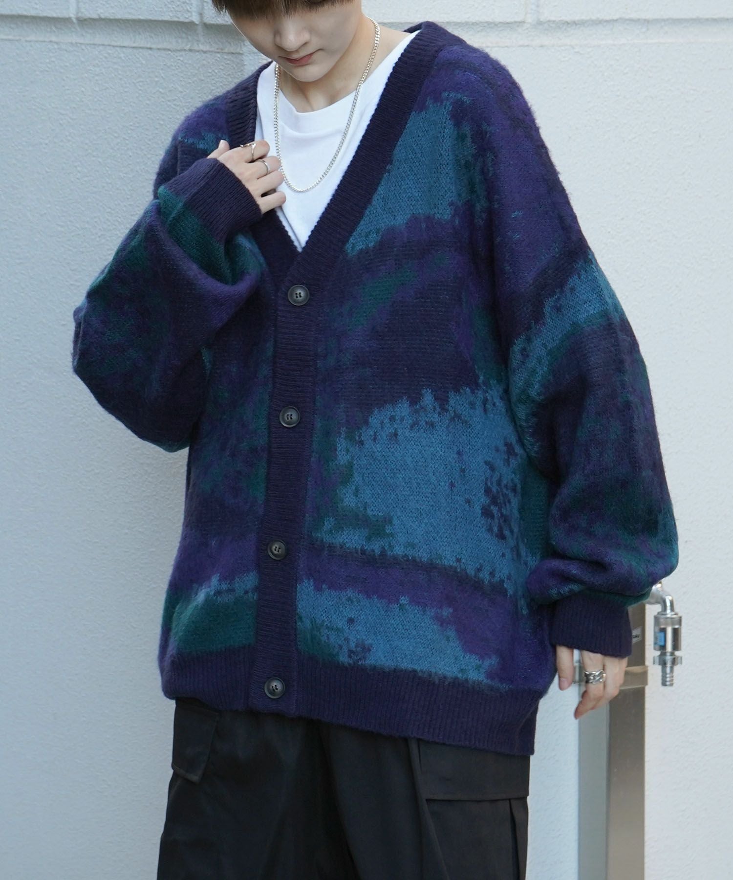 Confirm(コンファーム) モヘアライク ルーズシルエット グラデーション