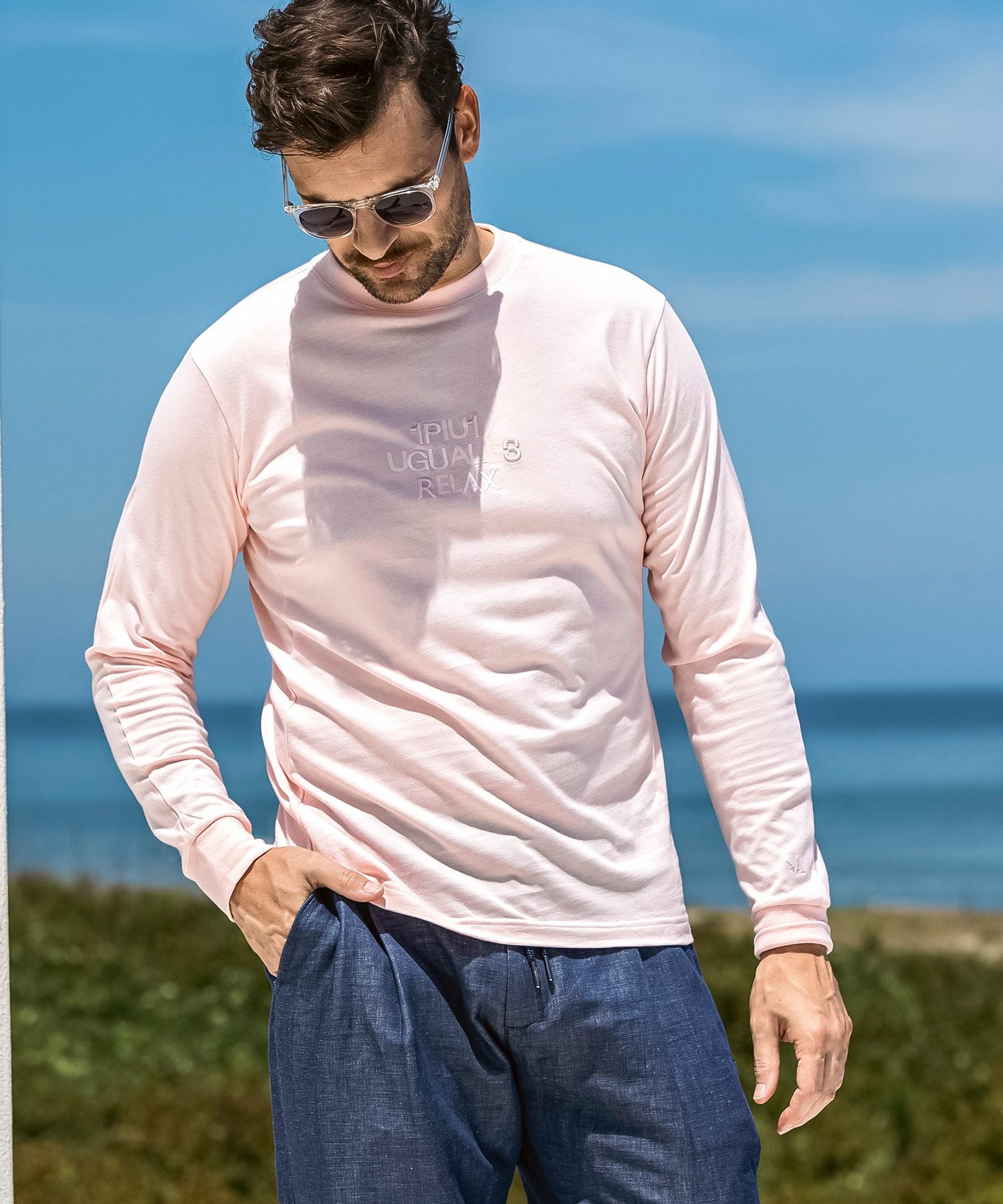 1PIU1UGUALE3 S/S CREW TEE パスカルジャージ3 1PIU1UGUALE3 RELAX(ウノピゥウノウグァーレトレ リラックス