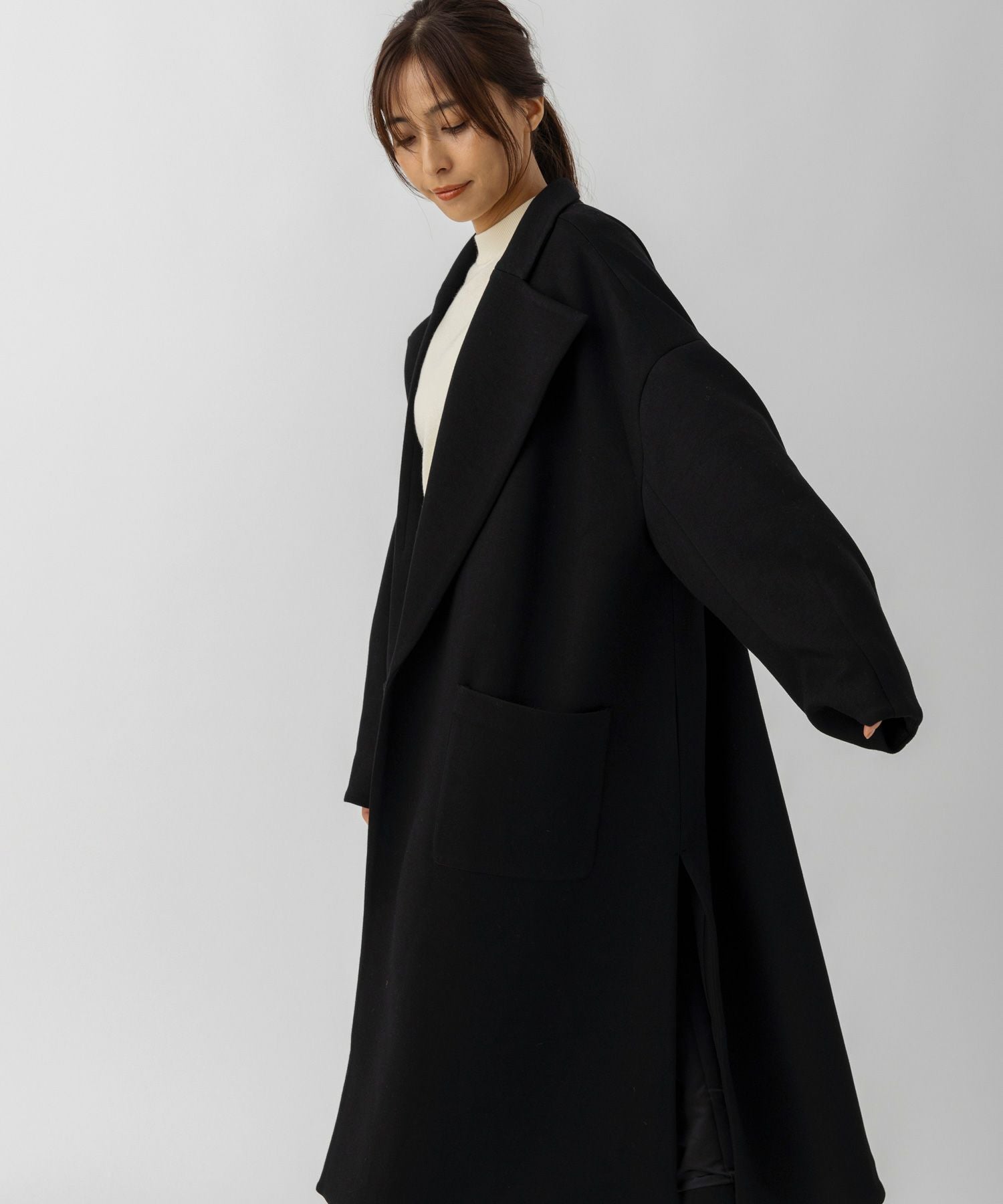 AJUGA. (アジュガ)スムースポンチロングコート　美品★ スムースポンチロングコート｜AJUGA.（アジュガ）公式通販サイト