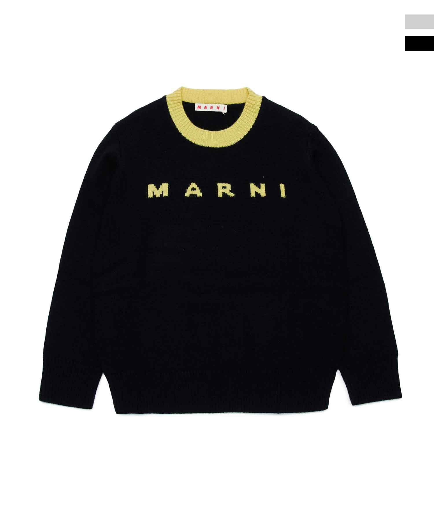 MARNI 22aw ステッチデザインロゴニット MARNI(マルニ)Kids & Junior ブランドロゴニット | SHIFFON公式通販